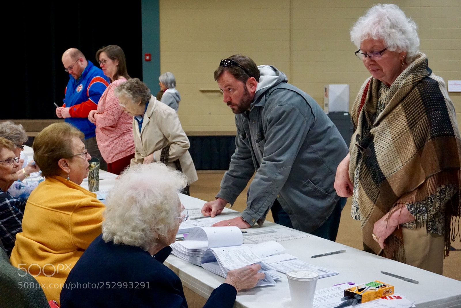 Sony a6000 sample photo. Casting their ballots photography