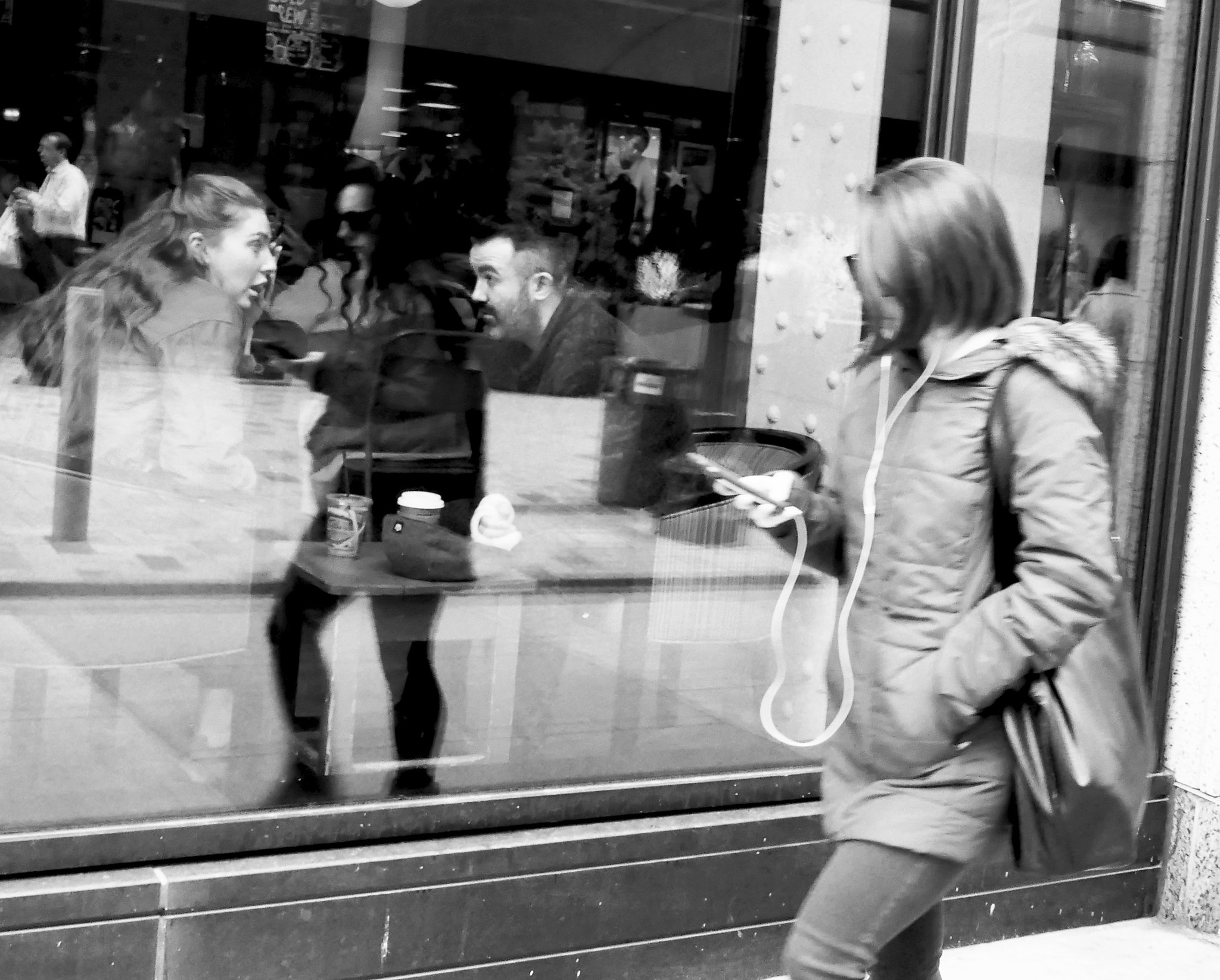 Panasonic Lumix DMC-ZS100 (Lumix DMC-TZ100) sample photo. Caught between her and her reflection photography