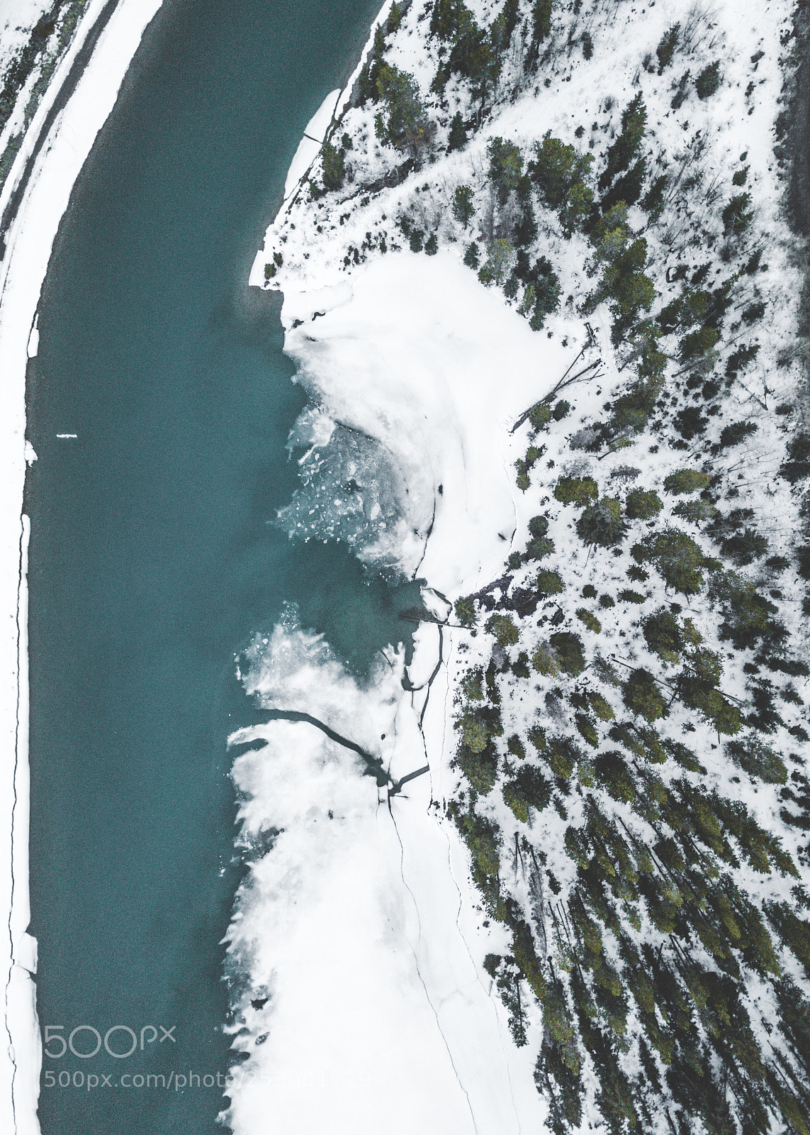 DJI FC220 sample photo. Bow river photography