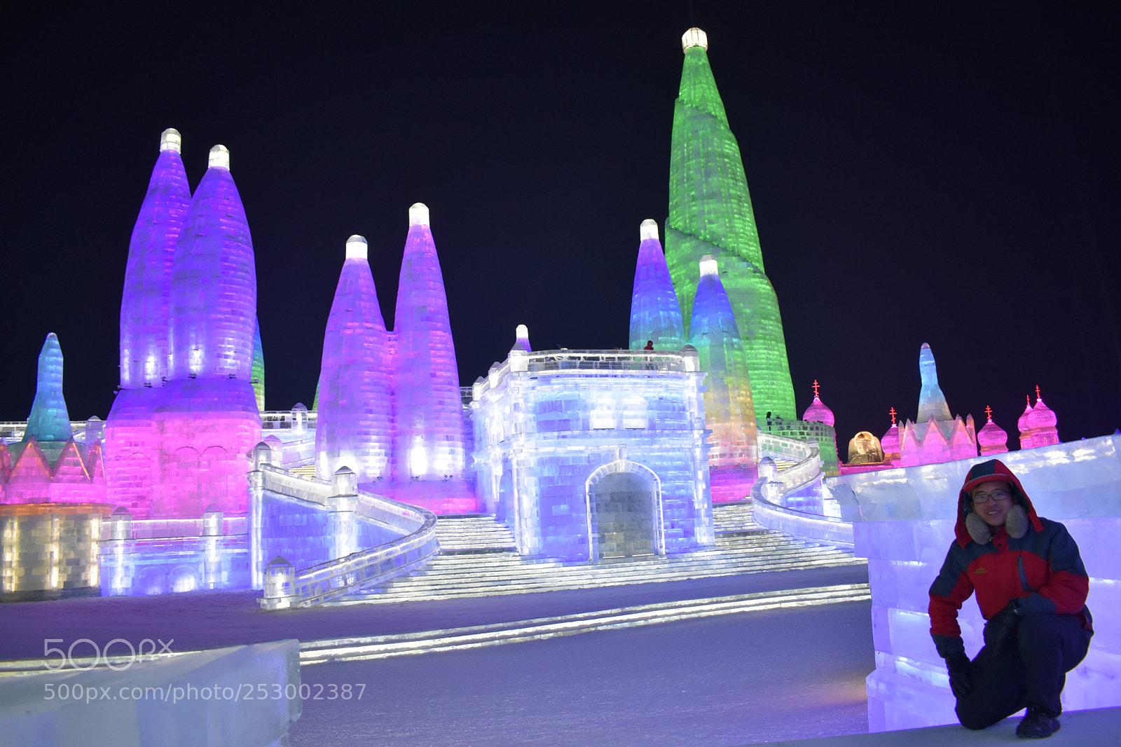 Nikon D3400 sample photo. Harbin ice festival photography