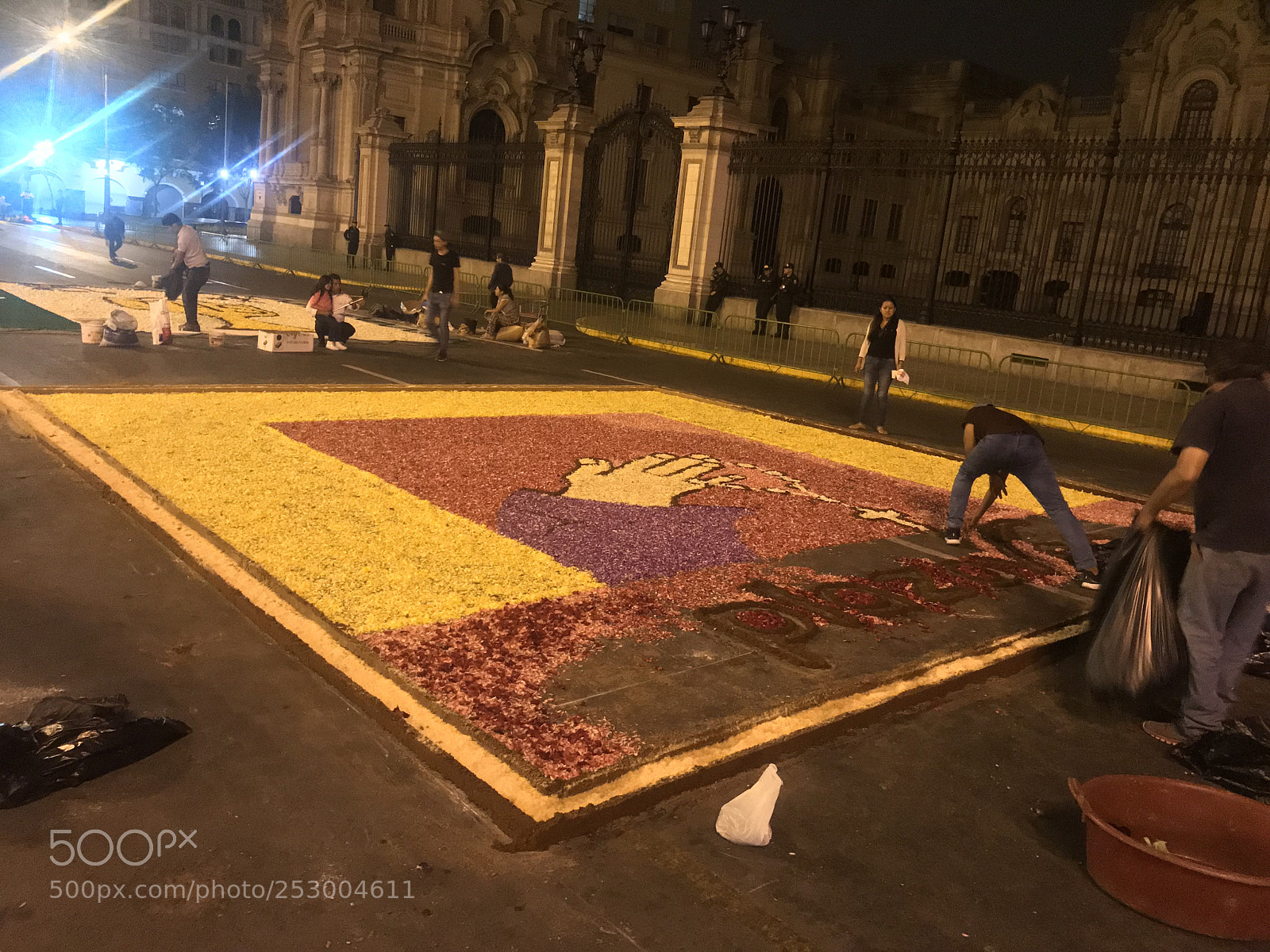 Apple iPhone 7 sample photo. Holyweek flower carpet photography