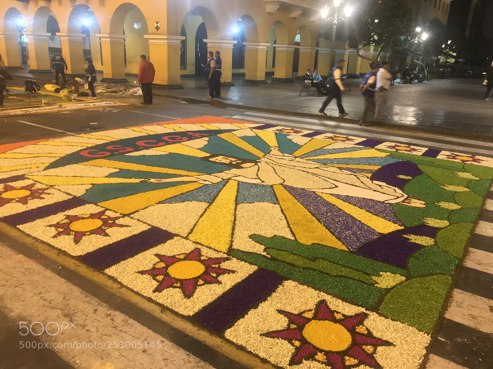 Apple iPhone 7 sample photo. Holyweek flower carpet photography
