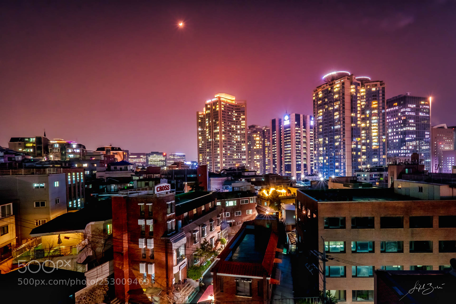 Fujifilm X-T1 sample photo. Night in seoul photography