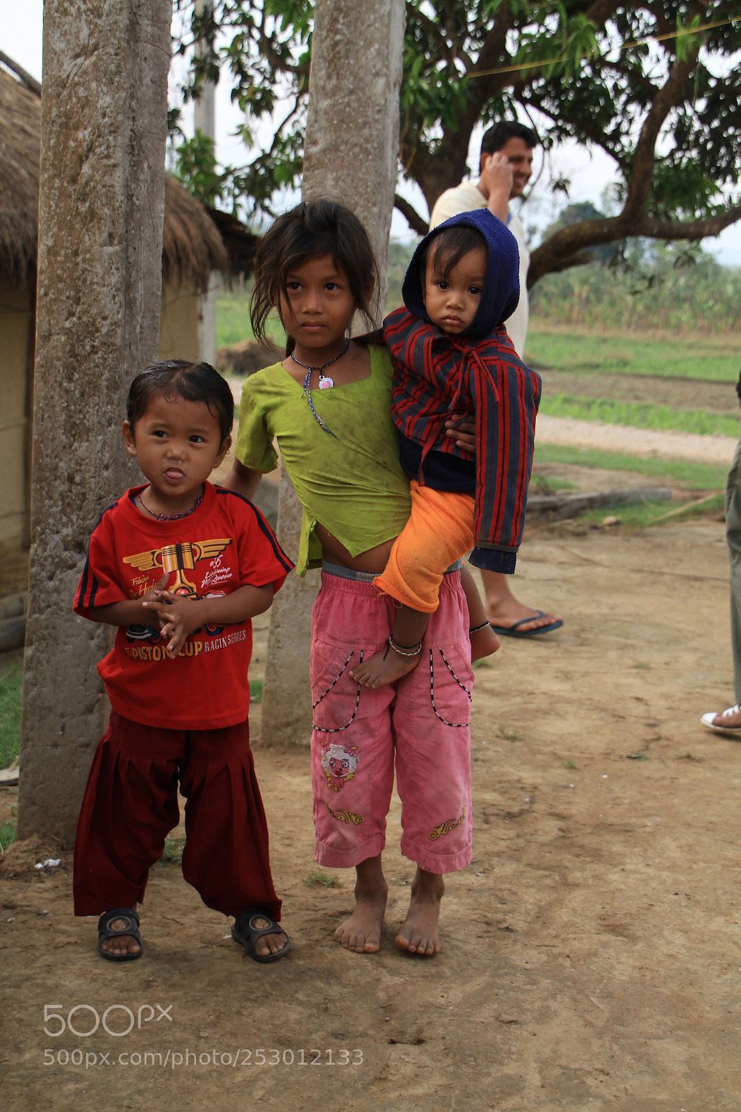 Canon EOS 7D sample photo. Siblings in nepal village photography