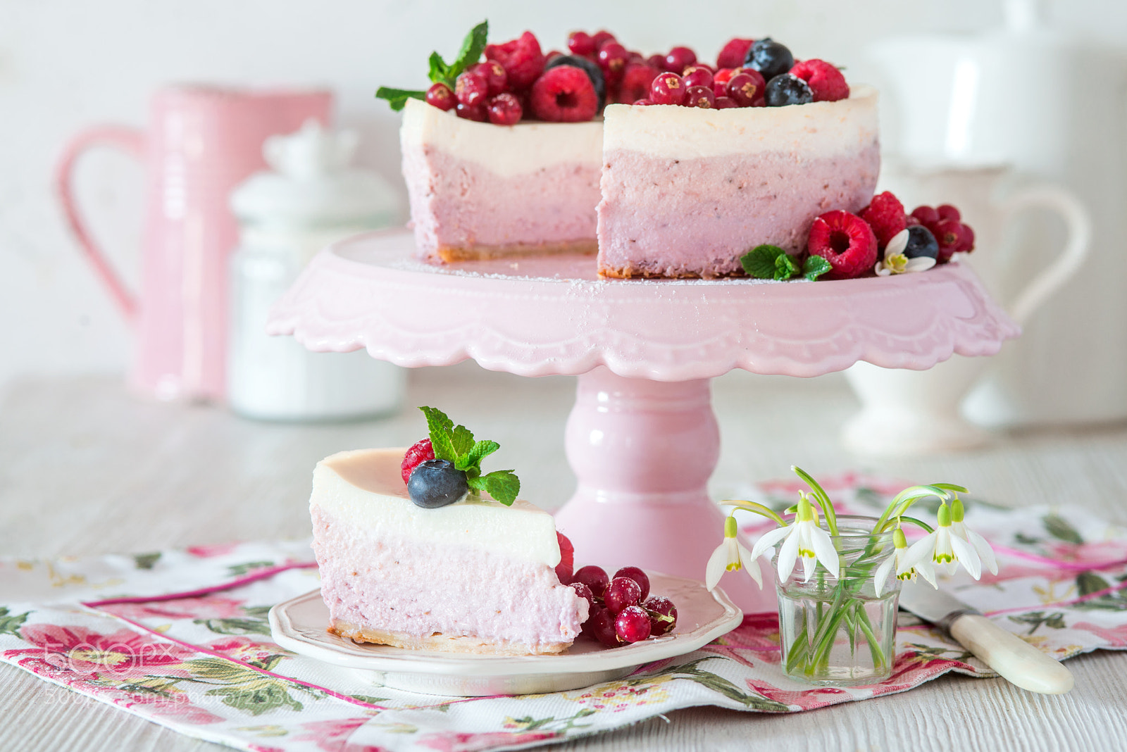 Nikon D600 sample photo. Berry cottage cheese cake photography