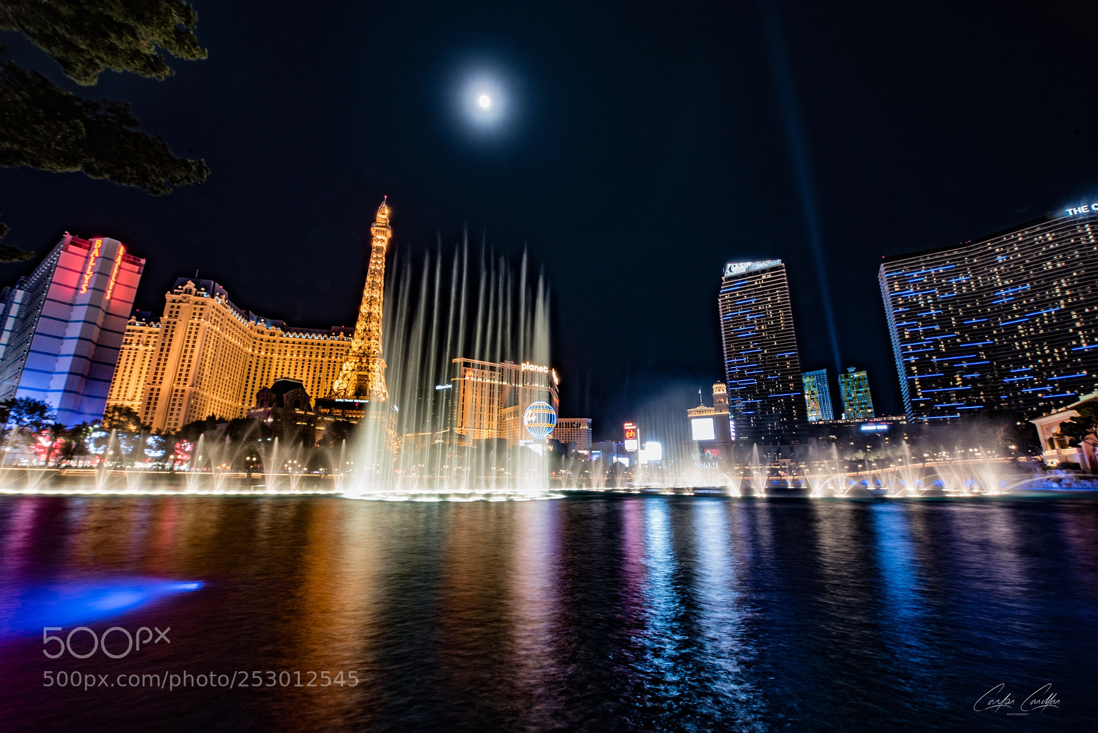 Nikon D810 sample photo. Full moon over la photography