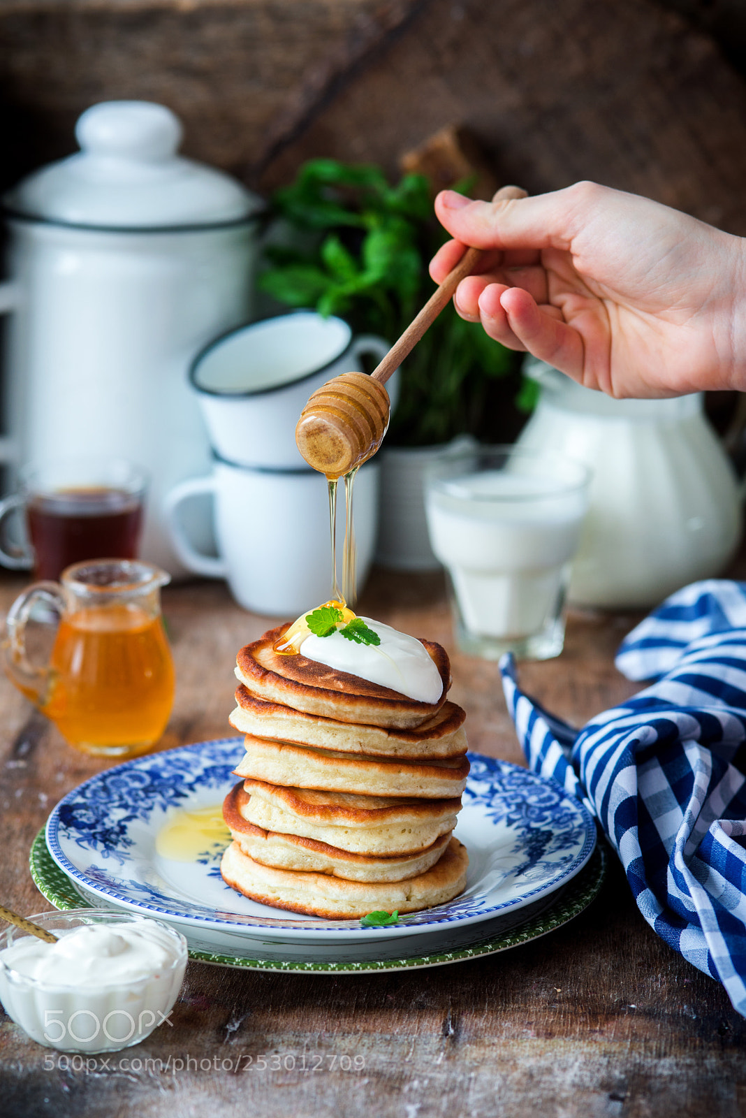 Nikon D600 sample photo. Pancakes with sour cream photography