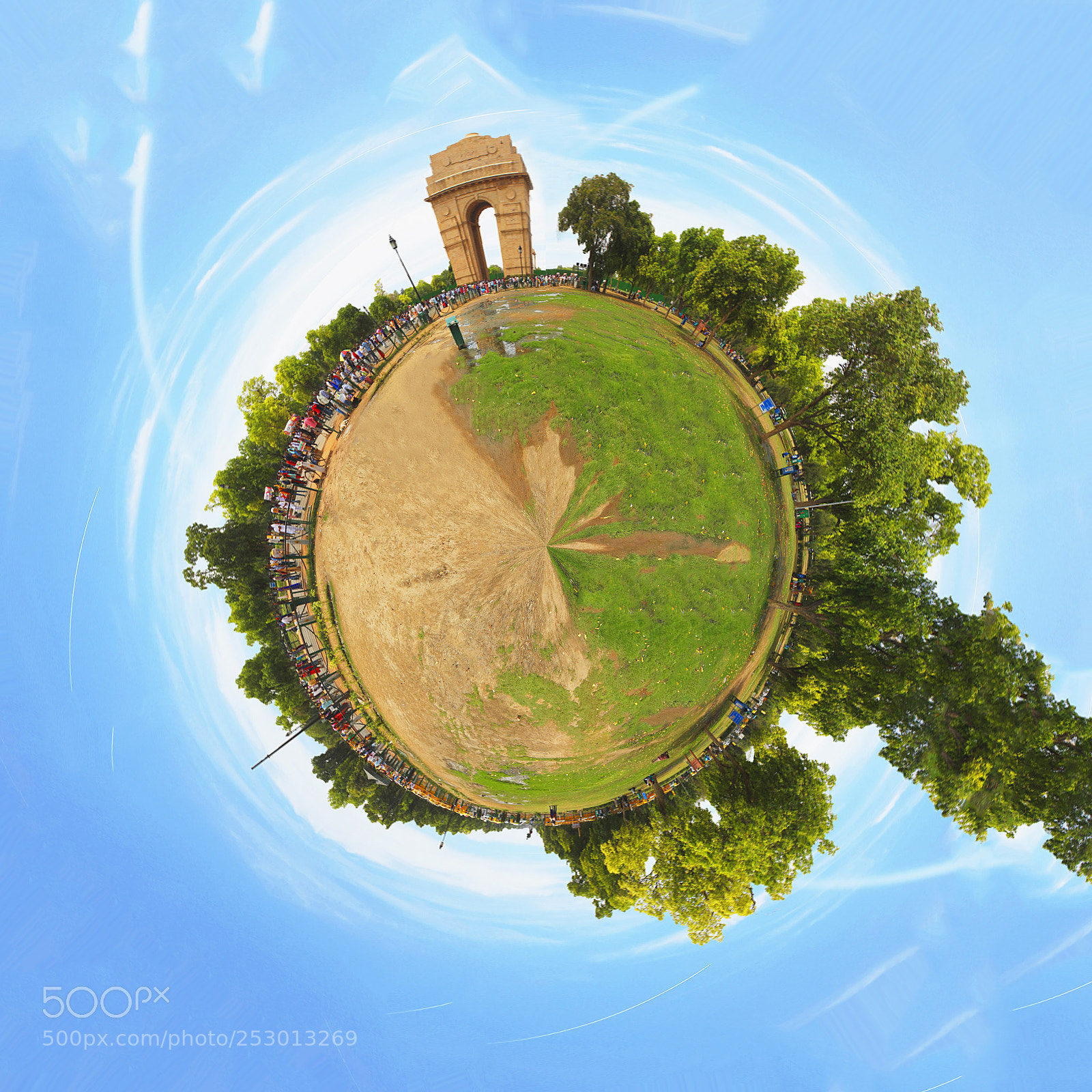 Canon EOS 700D (EOS Rebel T5i / EOS Kiss X7i) sample photo. Tiny planet- india gate photography