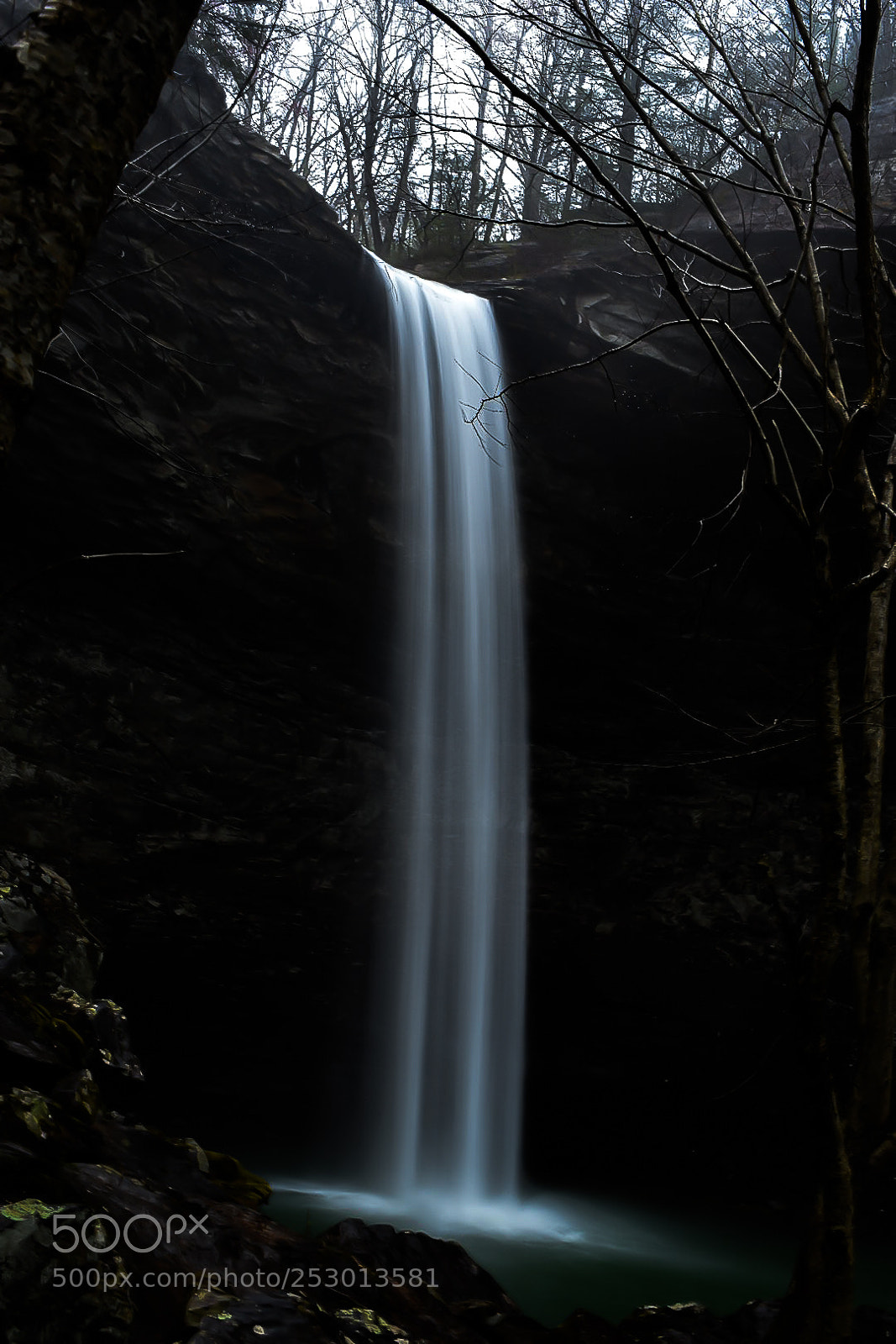 Nikon D3400 sample photo. Ozone park waterfall photography