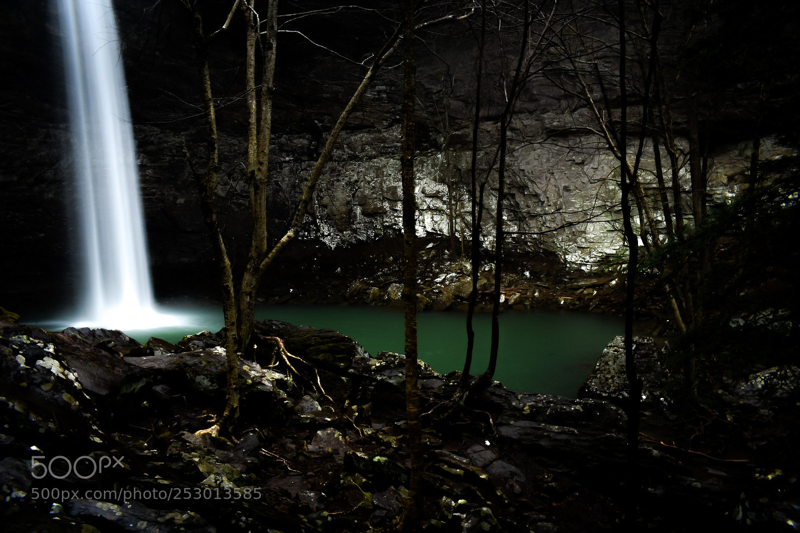 Nikon D3400 sample photo. Ozone park waterfall photography