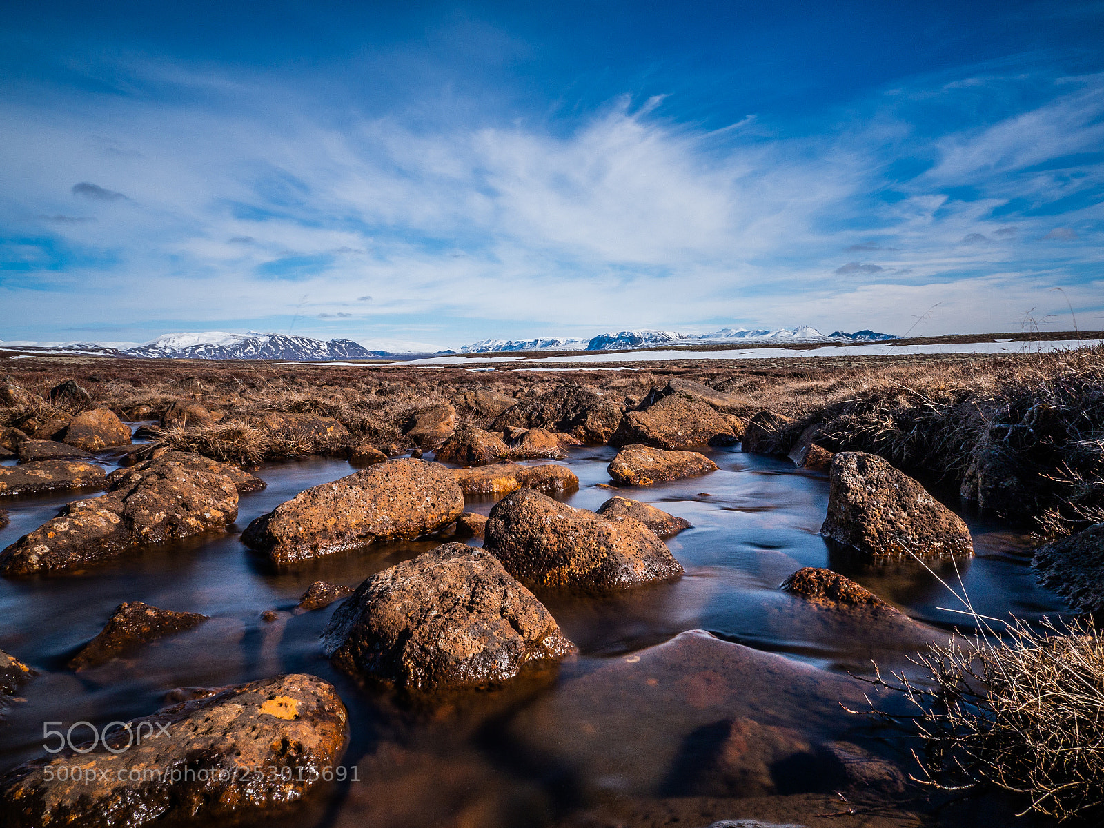 Olympus OM-D E-M10 sample photo. Creek around kerið photography