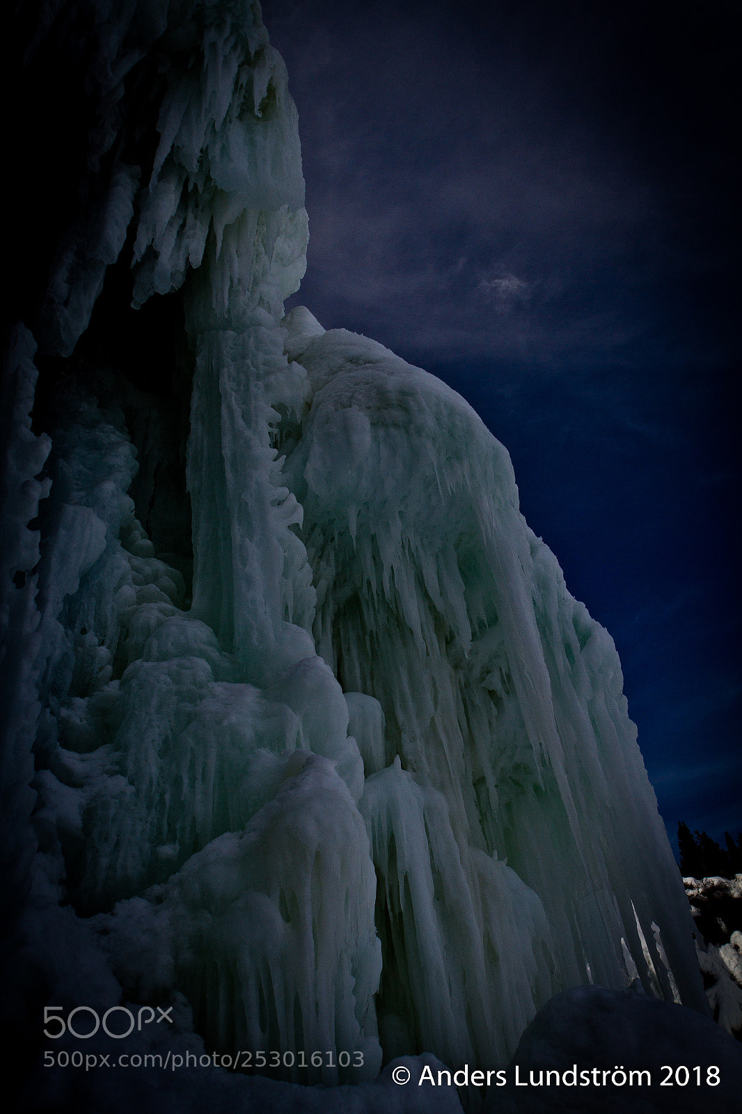 Canon EOS 7D sample photo. Tännforsen; 38meter isinferno photography