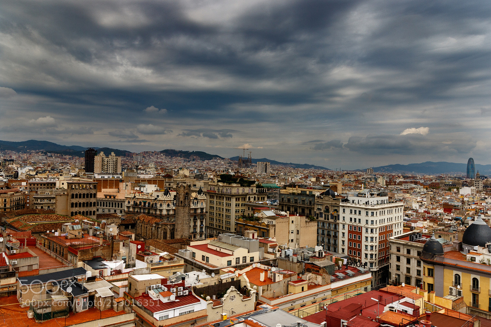Canon EOS 7D Mark II sample photo. Cloudy barcelona photography