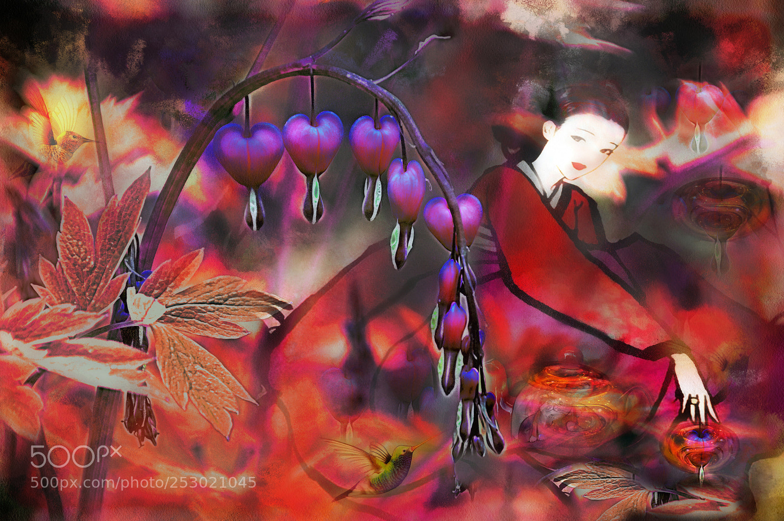 Nikon D90 sample photo. Dicentra .. a broken heart photography