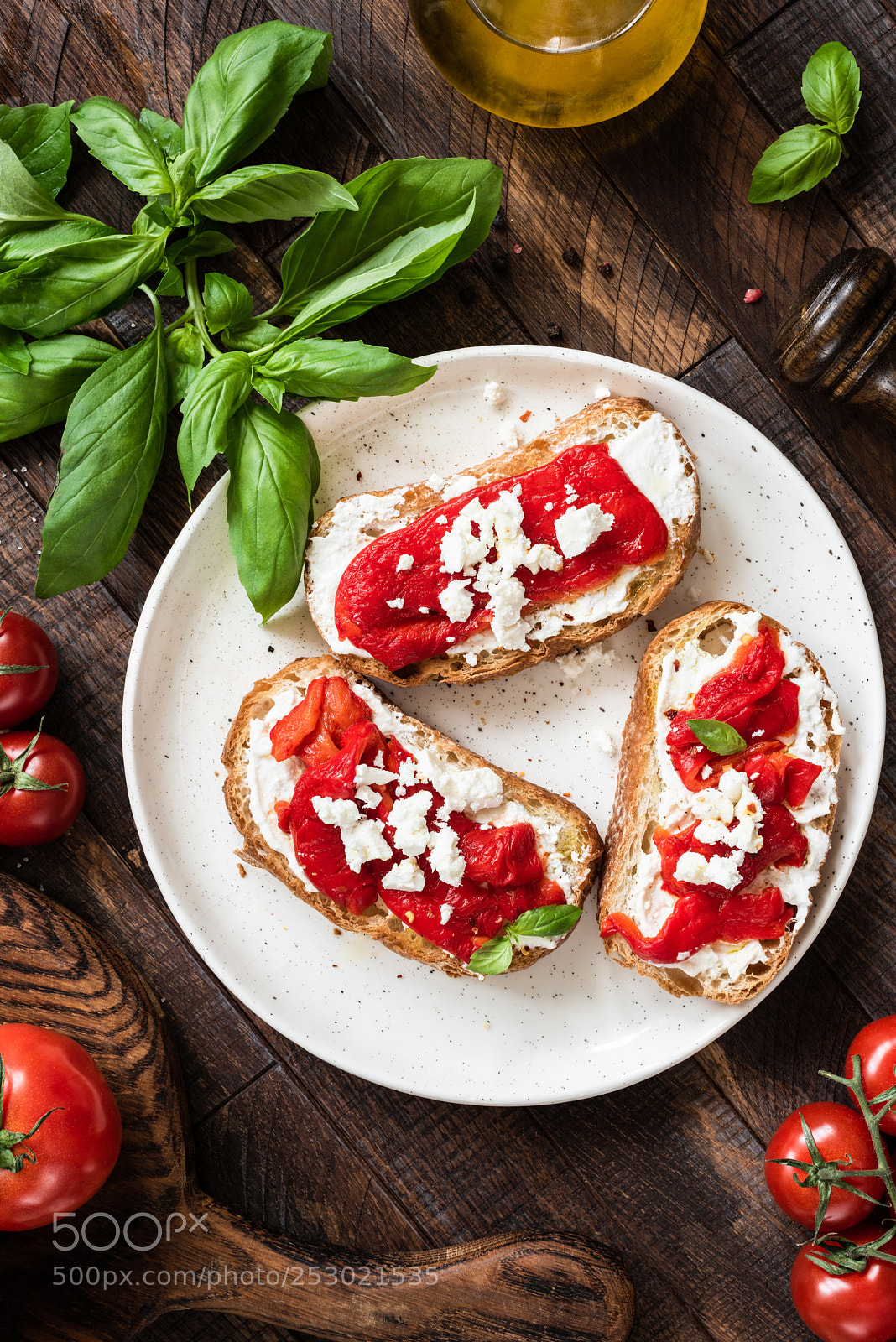 Nikon D810 sample photo. Italian bruschetta with roasted photography