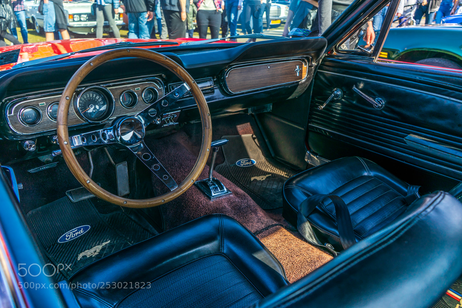 Sony a7 sample photo. Ford mustang interior photography