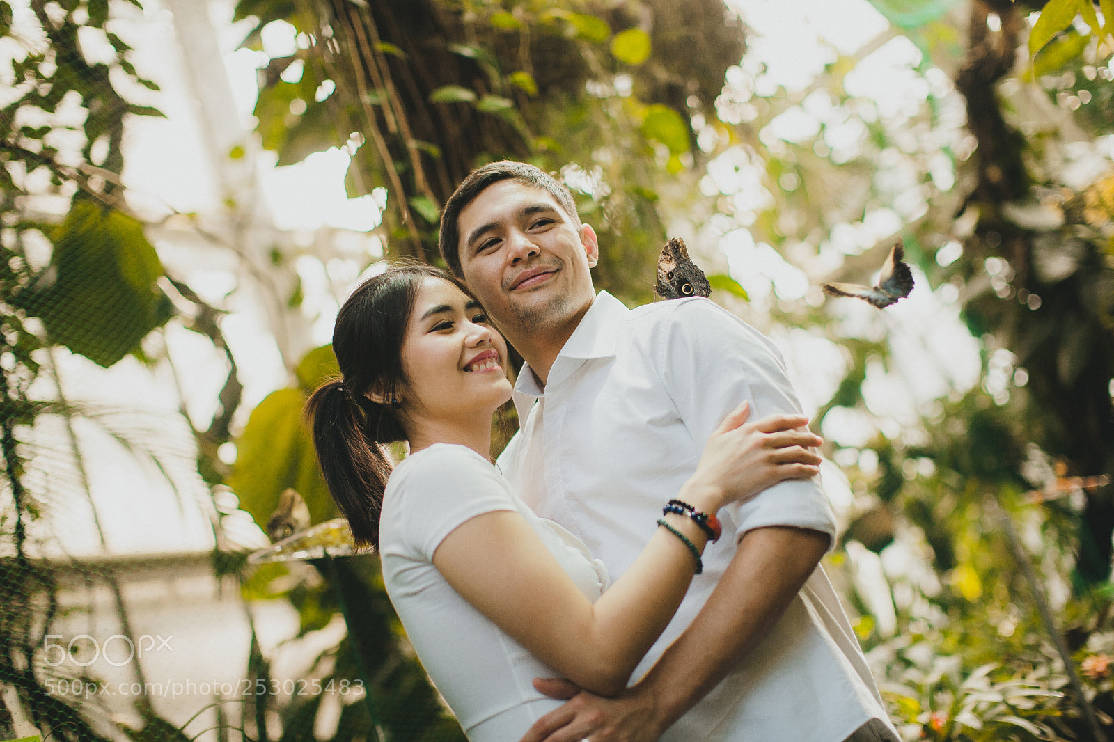 Canon EOS 5D Mark II sample photo. Helen, dave and butterfly photography