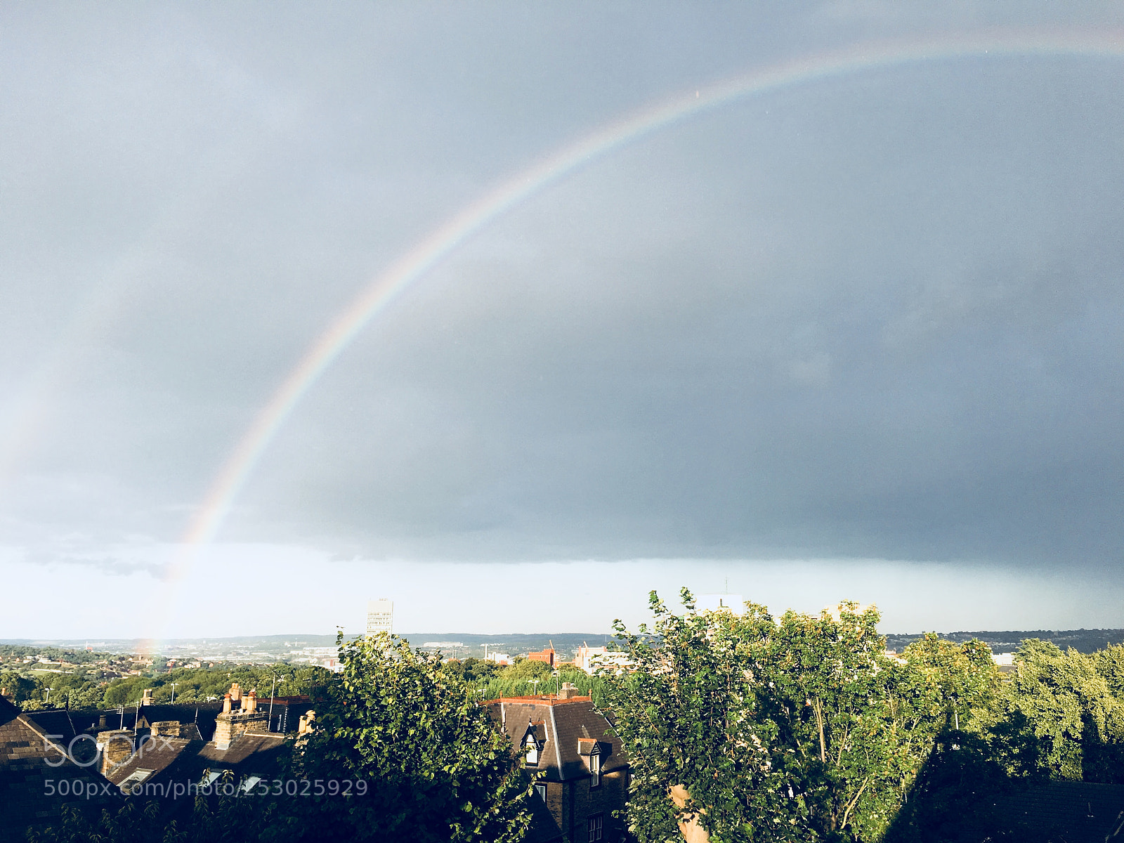 Apple iPhone 6s sample photo. Rainbow over sheffield photography