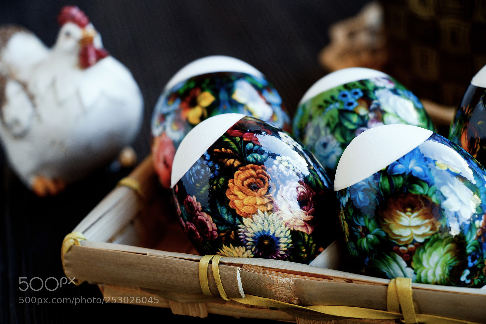 Canon EOS 70D sample photo. Easter eggs dark photography