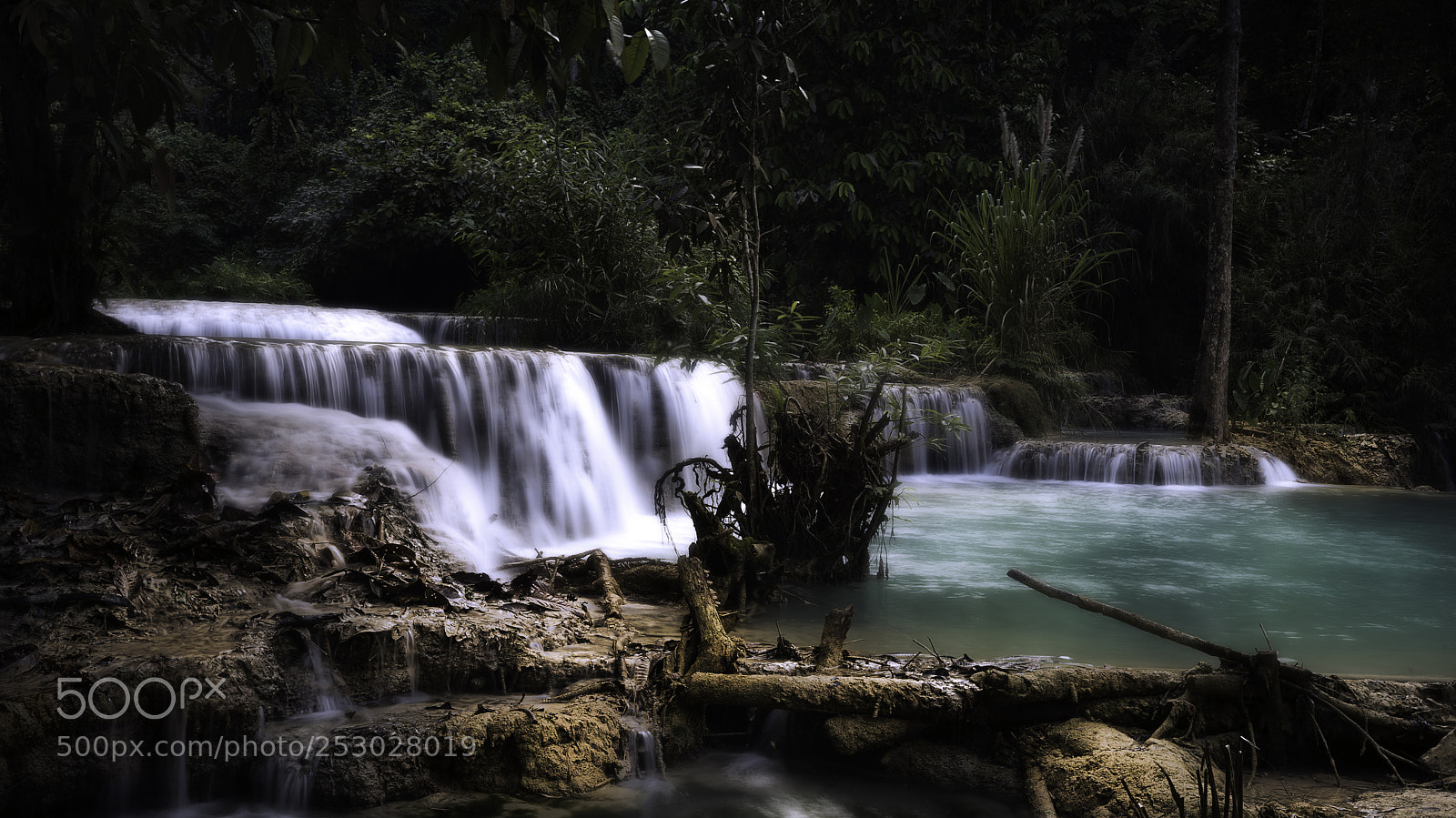 Nikon D810 sample photo. Waterfalls in laos photography