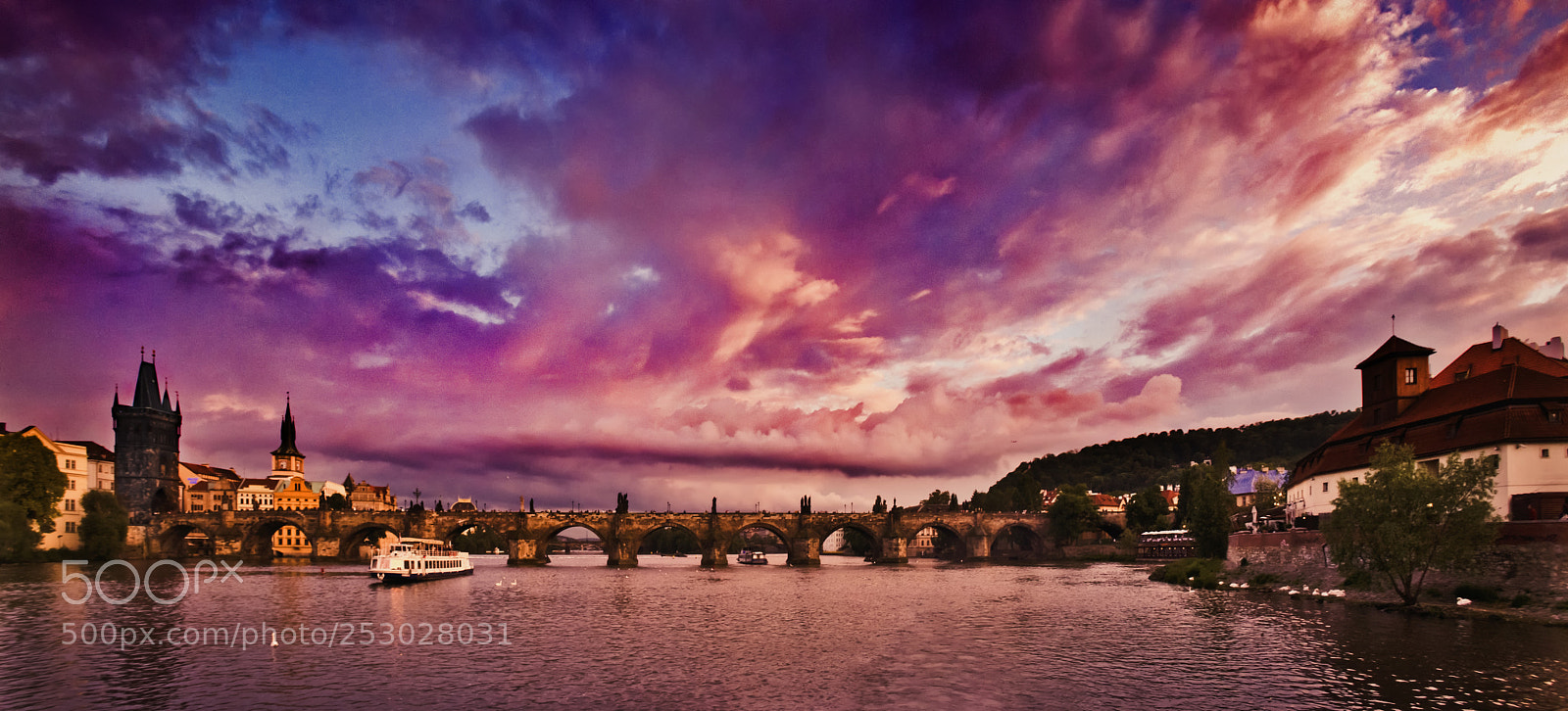 Nikon D3100 sample photo. Prague panorama photography