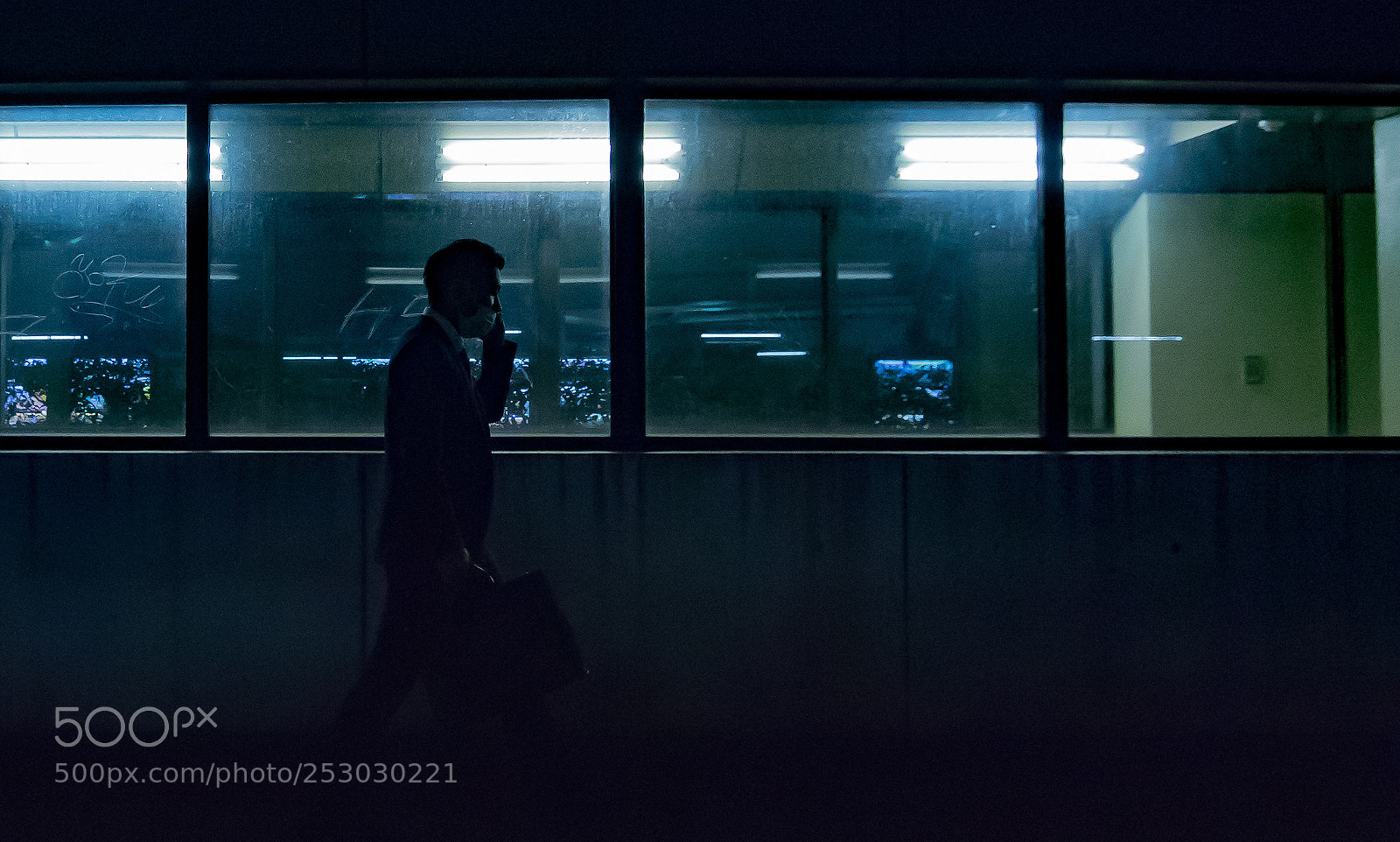 Sony a7 II sample photo. Buisness man by night photography