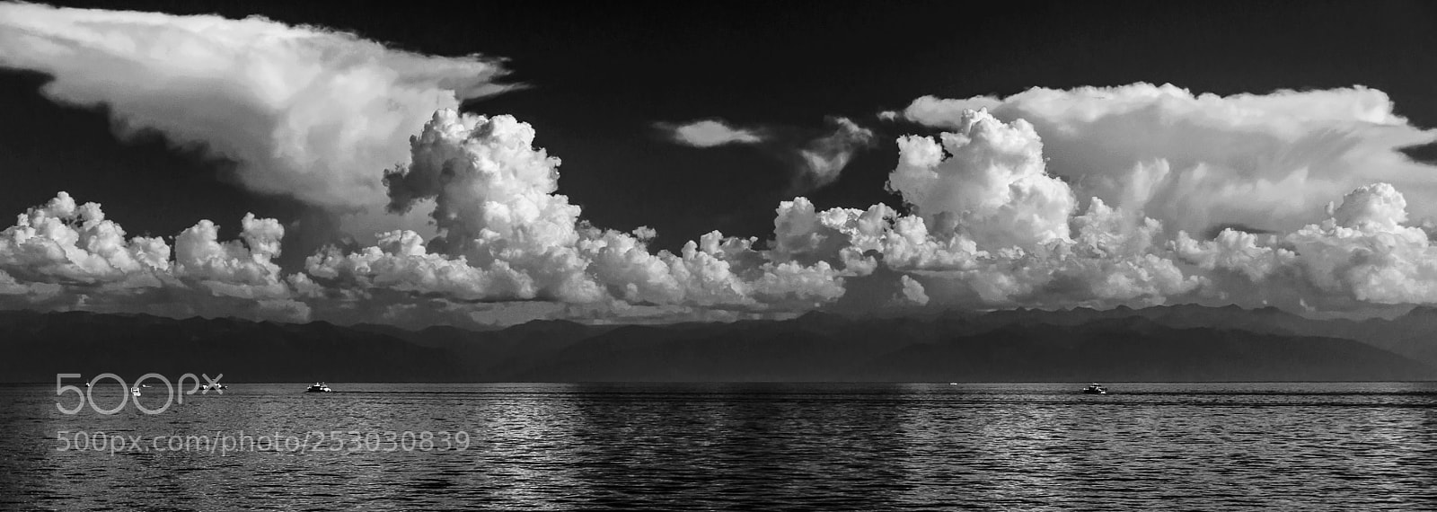 Nikon D90 sample photo. Clouds bw photography