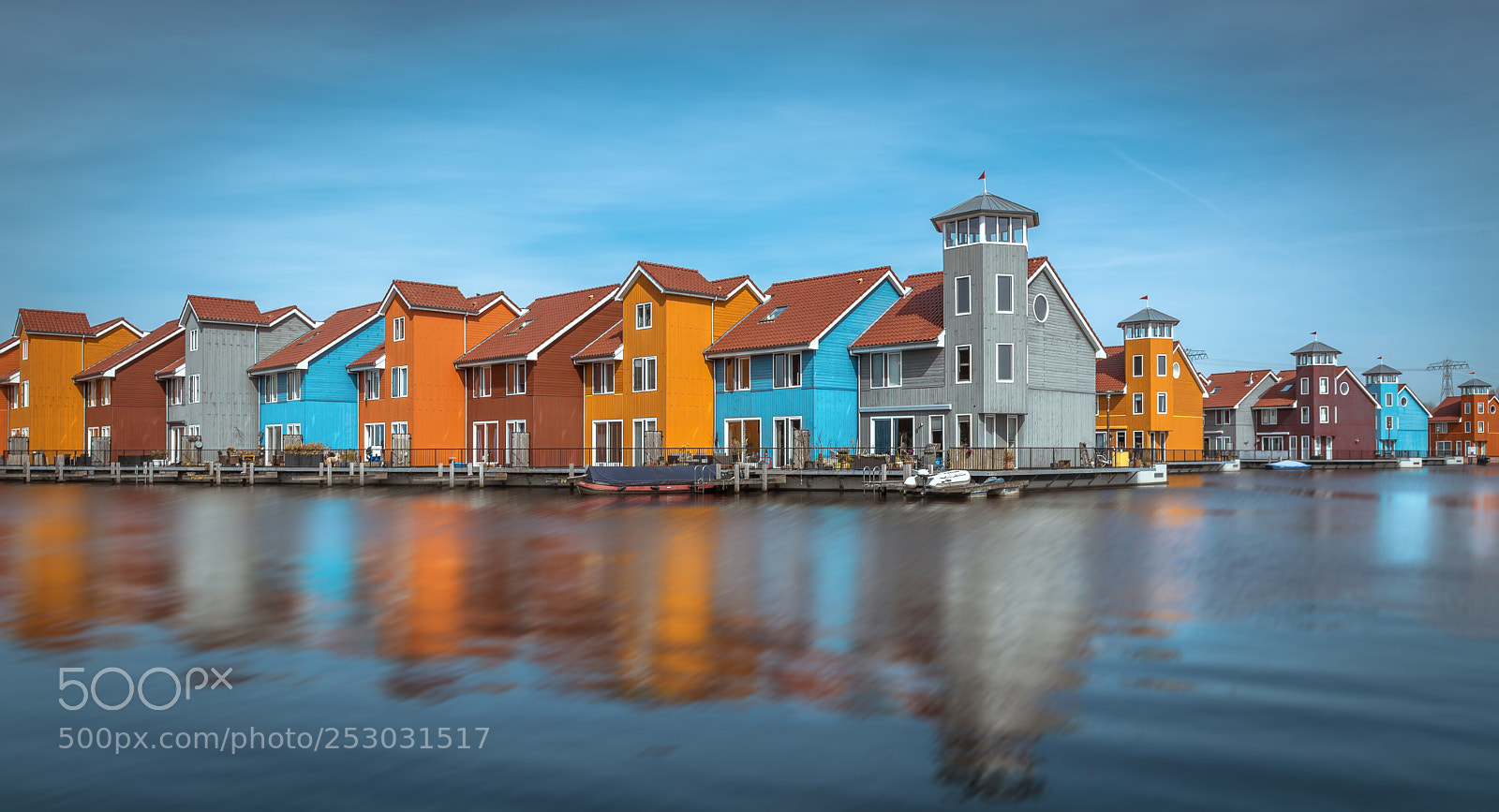 Nikon D7100 sample photo. Reitdiephaven colourful houses photography