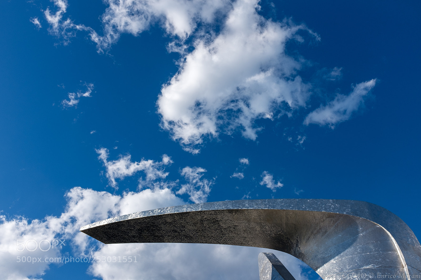 Fujifilm X100S sample photo. Steel and clouds photography