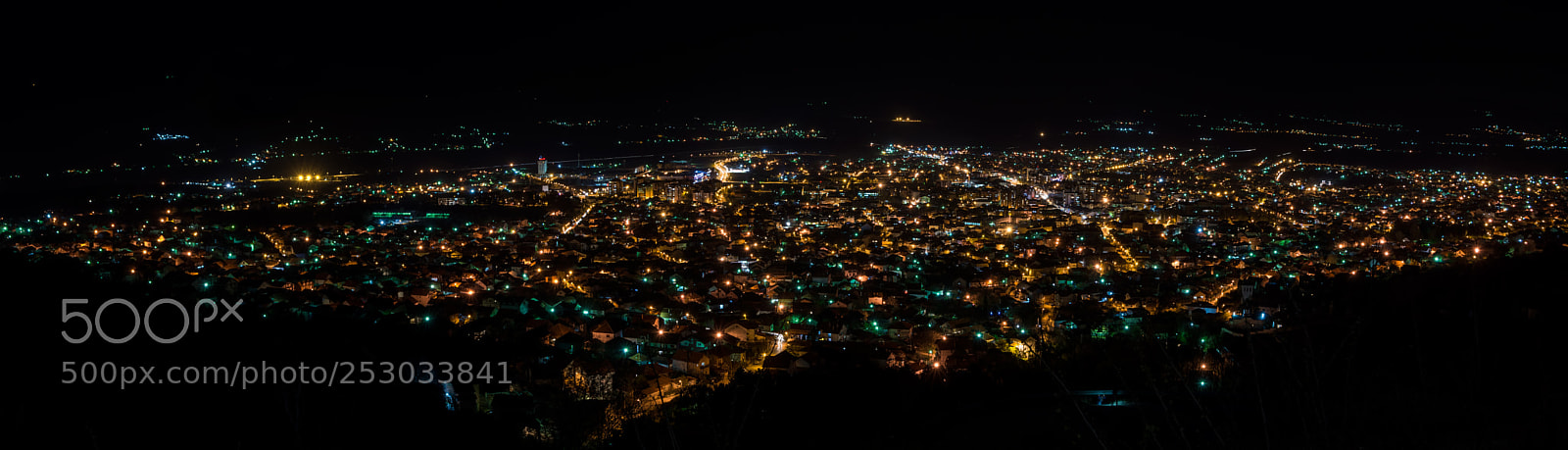 Nikon D7200 sample photo. Night cityscape panorama vranje photography
