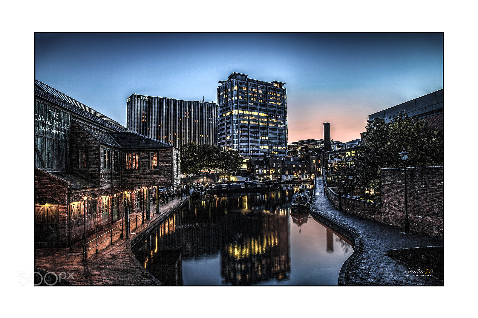 Canon EOS 5D Mark II sample photo. Birmingham, canal house photography
