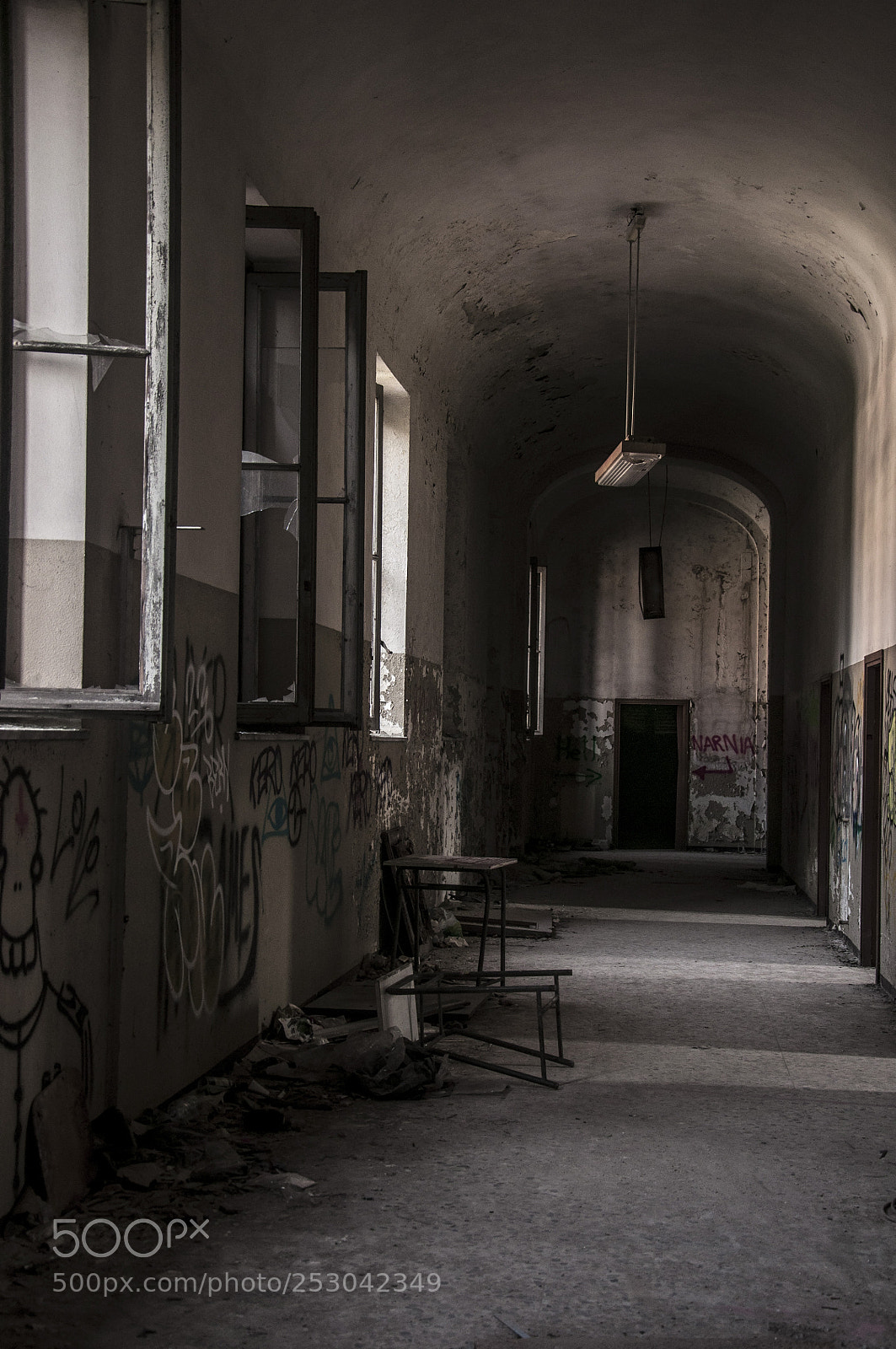 Nikon D90 sample photo. Ruin.hospital photography