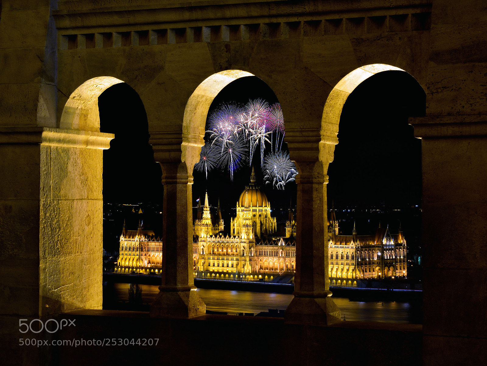 Nikon D7100 sample photo. Hungarian parliament through fishermans photography