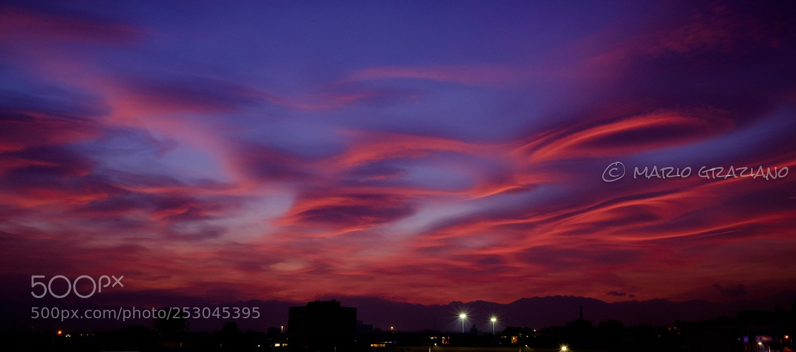 Fujifilm X-T1 sample photo. Lenticular clouds at twilight photography