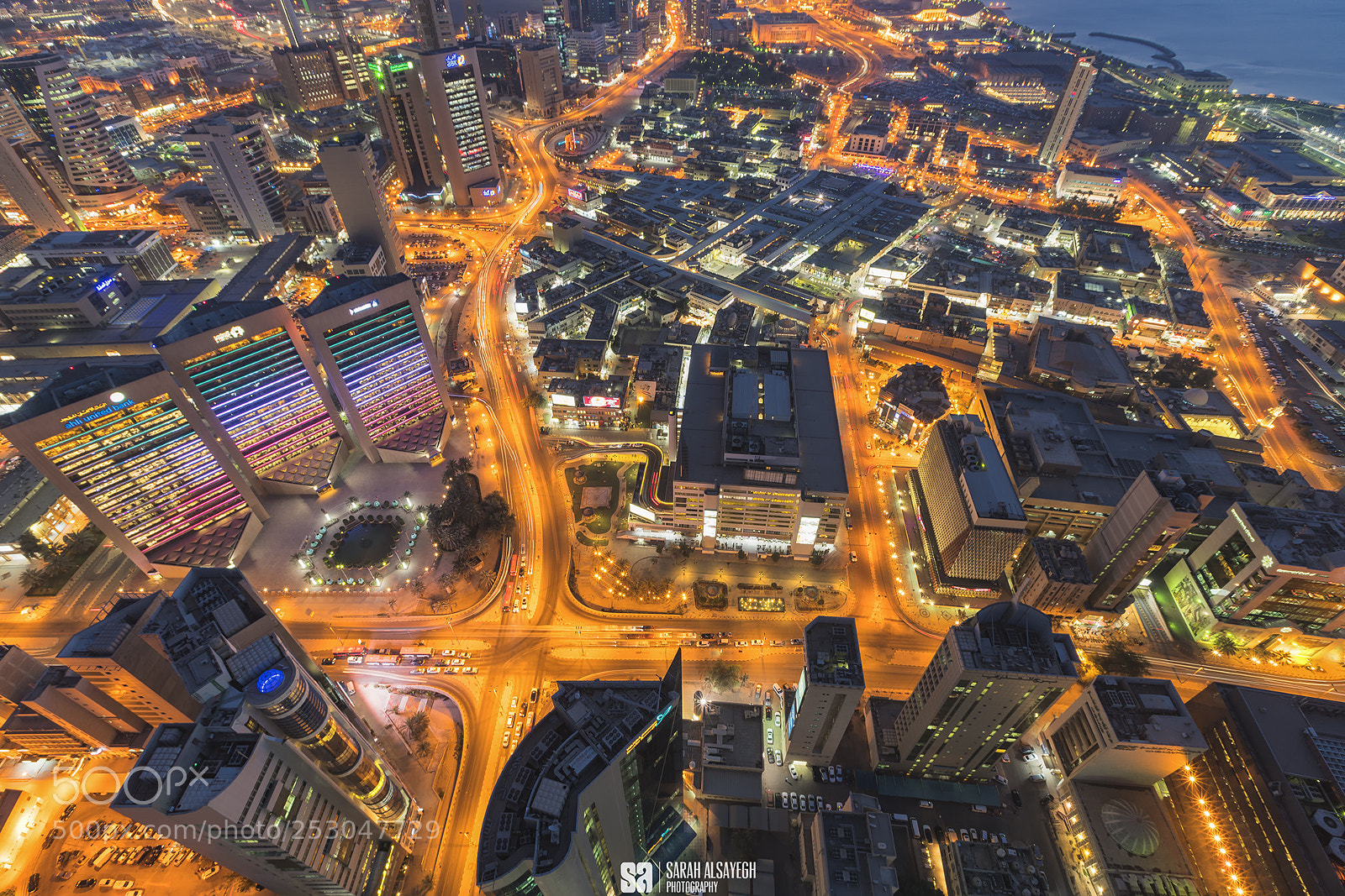 Sony a7R III sample photo. Bird view of kuwait photography