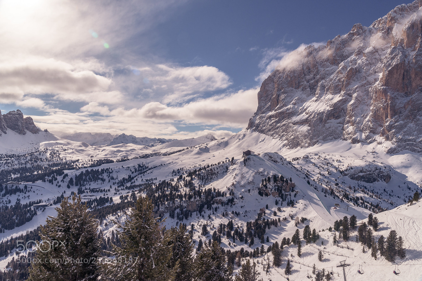 Nikon D500 sample photo. Dolomites in sunlight photography