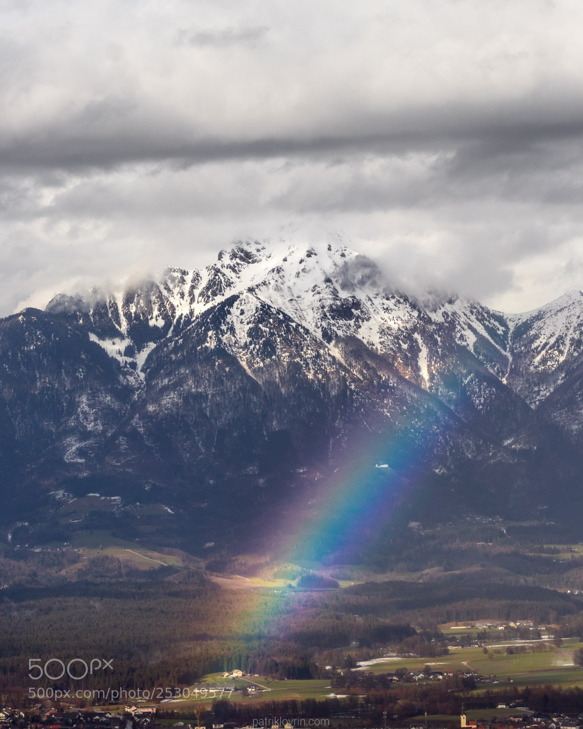 Canon EOS 80D sample photo. Rainbow and mountains after photography