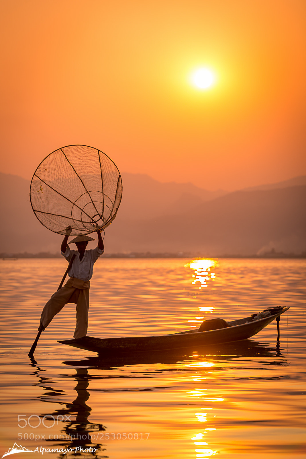 Nikon D800 sample photo. Fishermen at inle lake photography