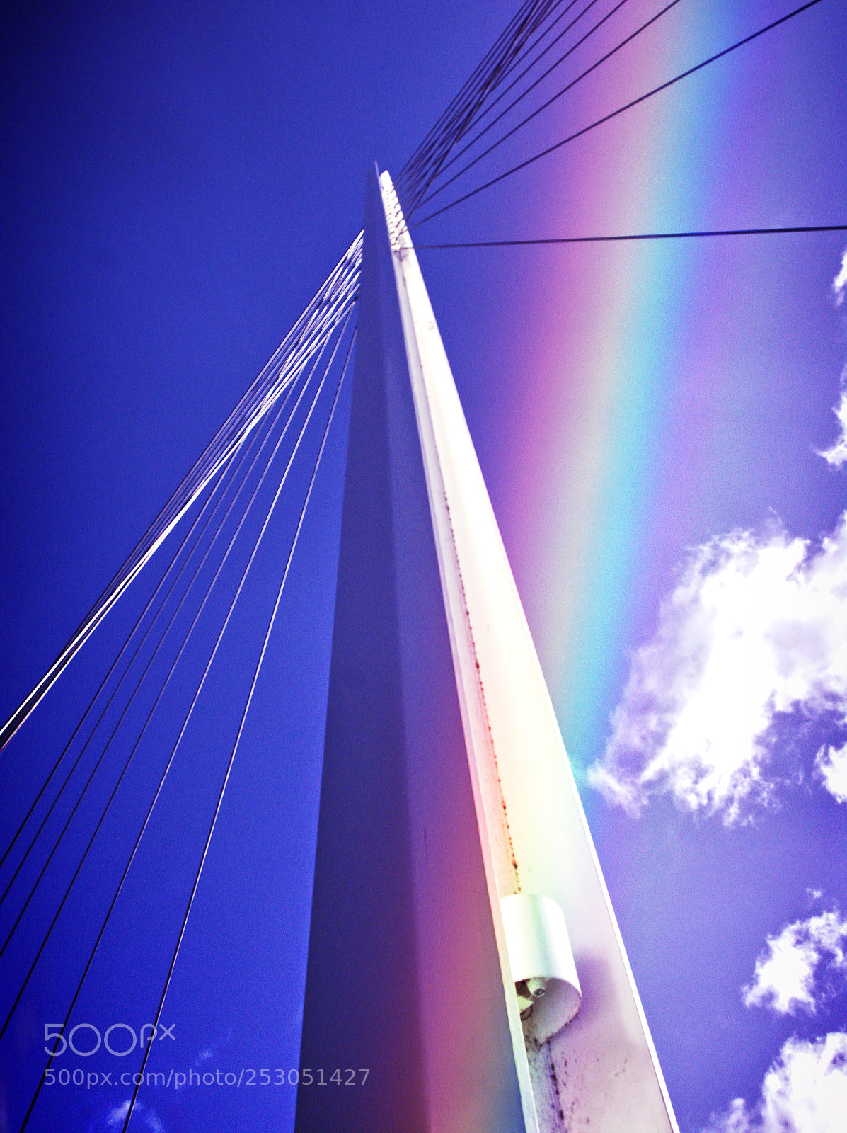 Nikon D7100 sample photo. Rainbow over bridge photography