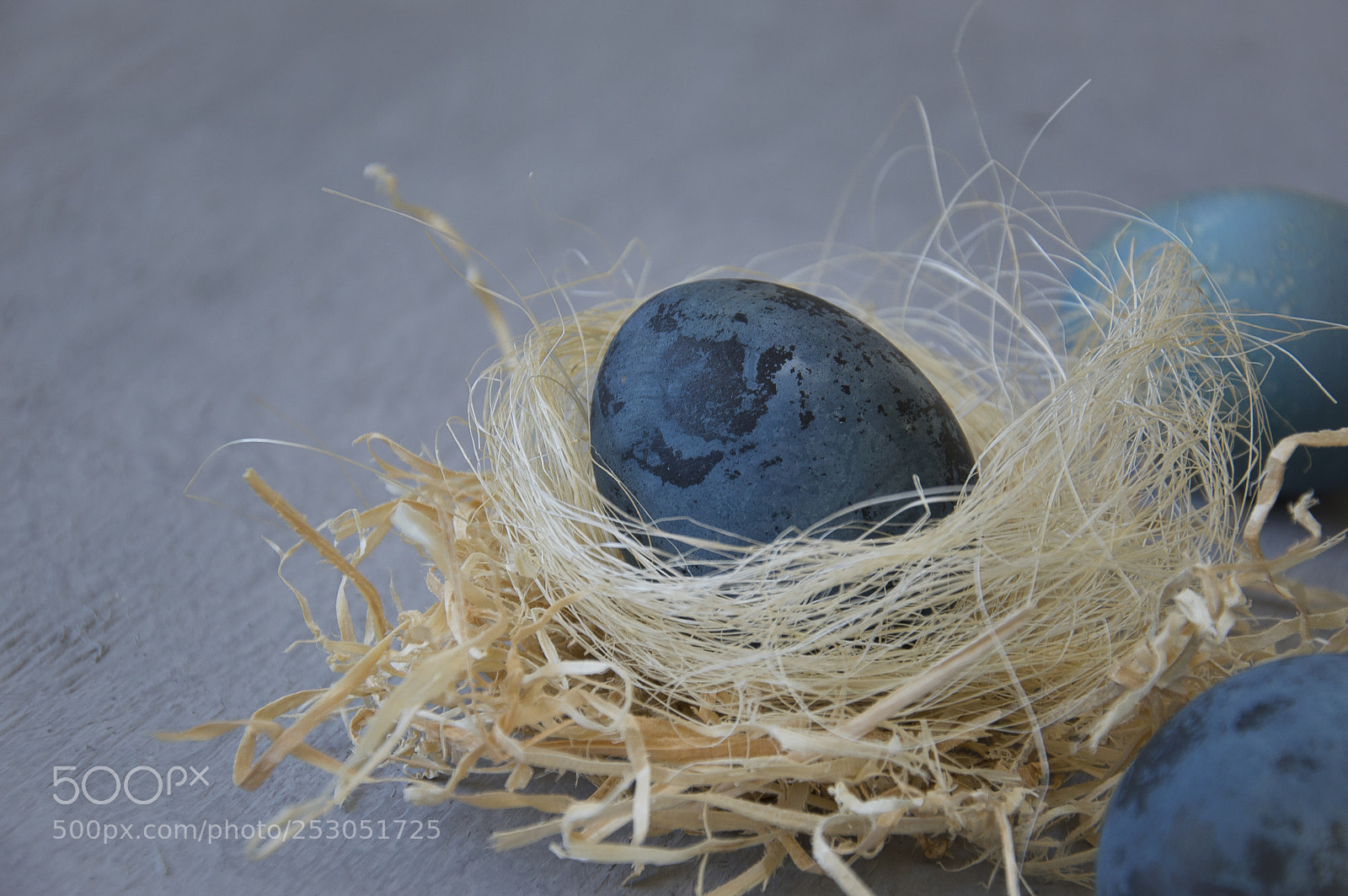 Nikon D3200 sample photo. Blue easter eggs photography
