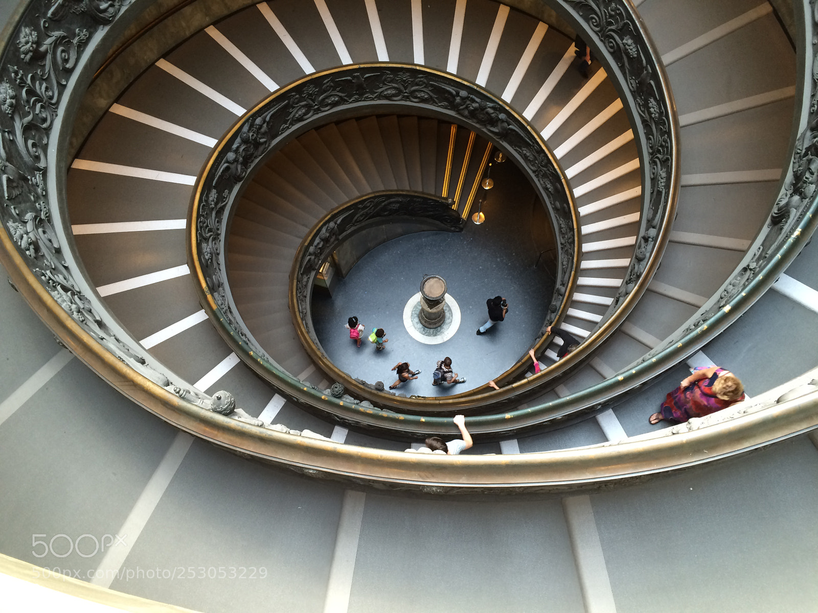 Apple iPhone 5s sample photo. Bramante double helix staircase photography