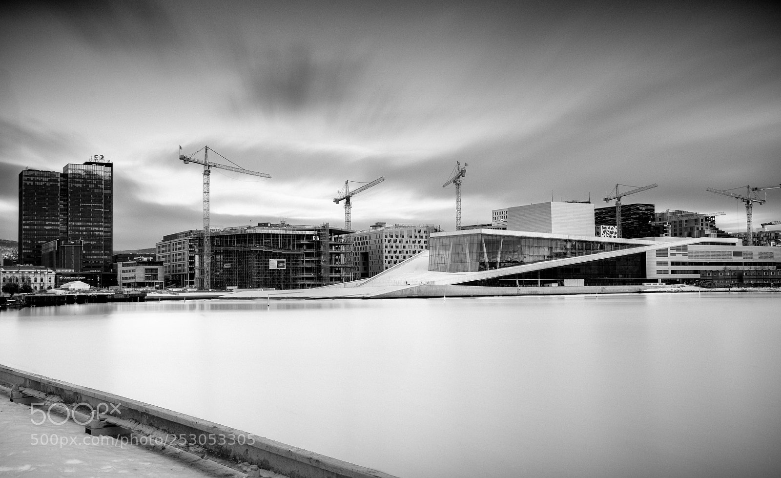 Sony a7R III sample photo. Oslo opera - construction photography