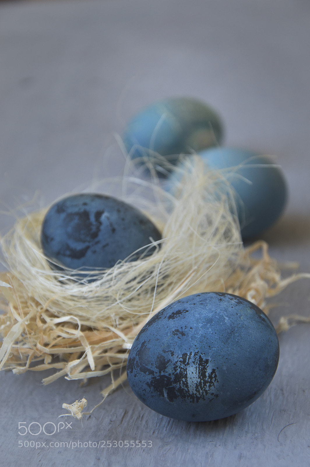 Nikon D3200 sample photo. Blue easter eggs photography