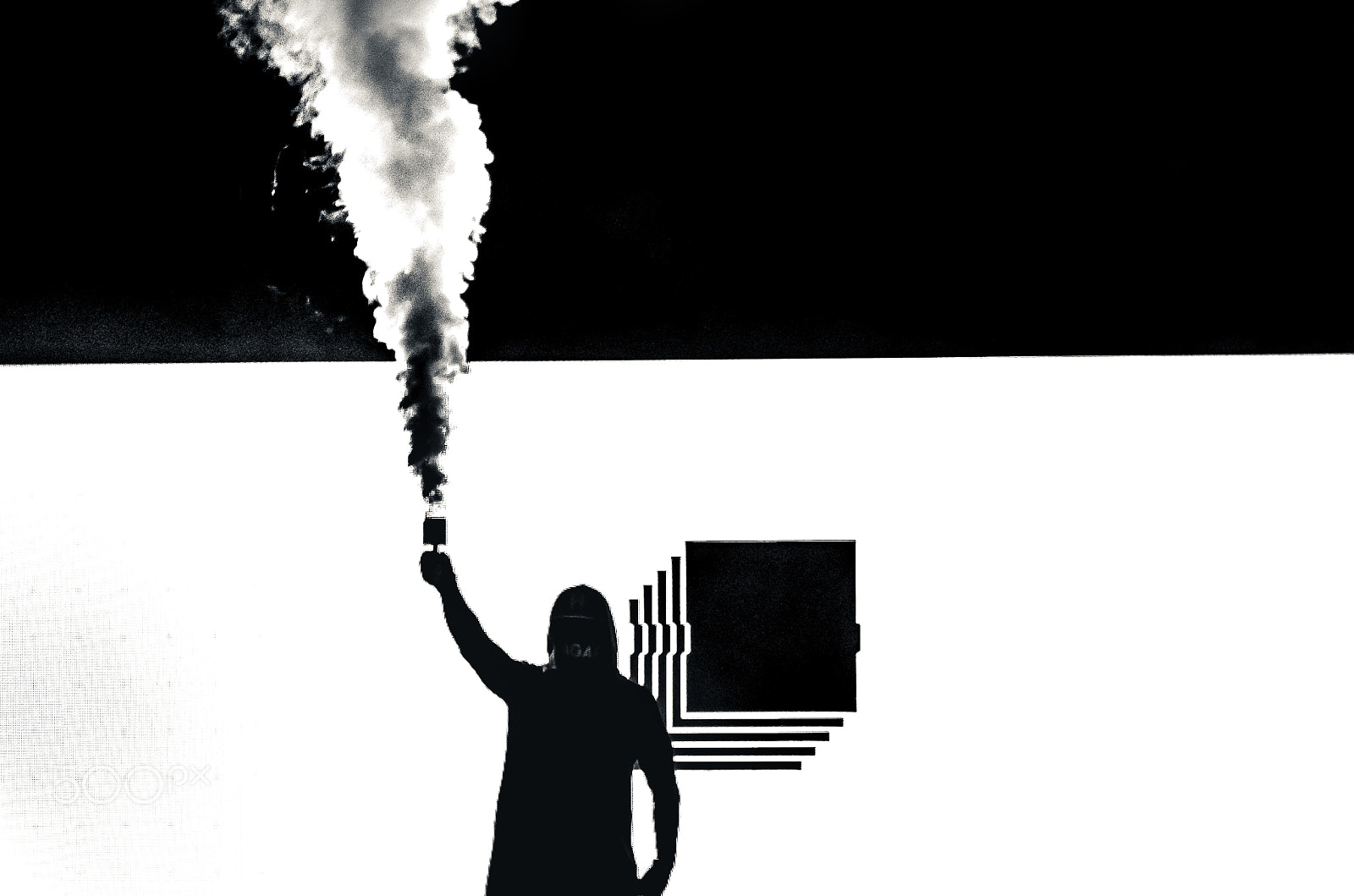Nikon D7000 sample photo. Bw smoke on photography