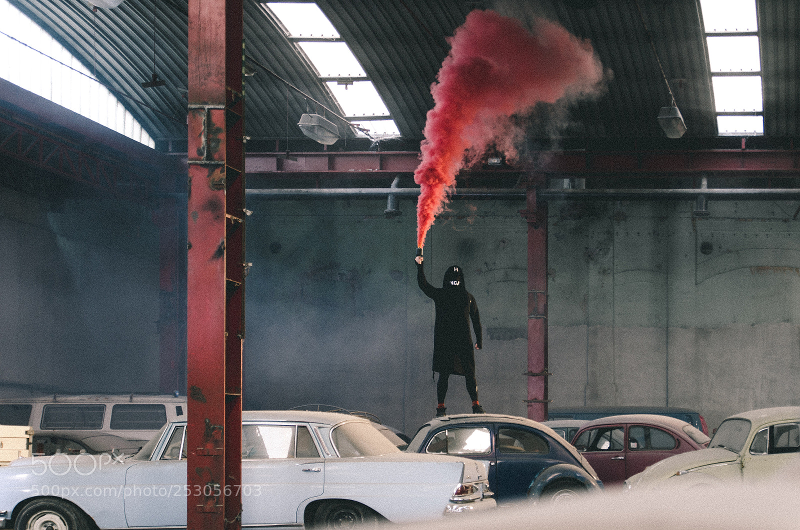 Nikon D7000 sample photo. Red smoke on photography