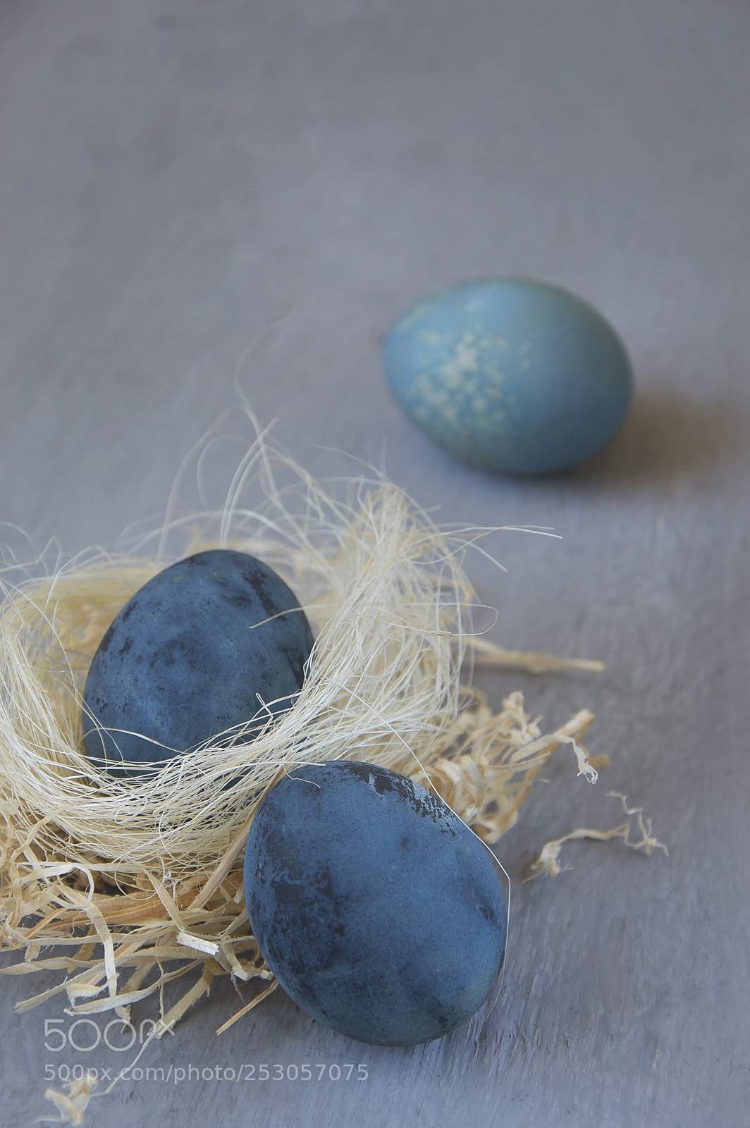 Nikon D3200 sample photo. Blue easter eggs photography