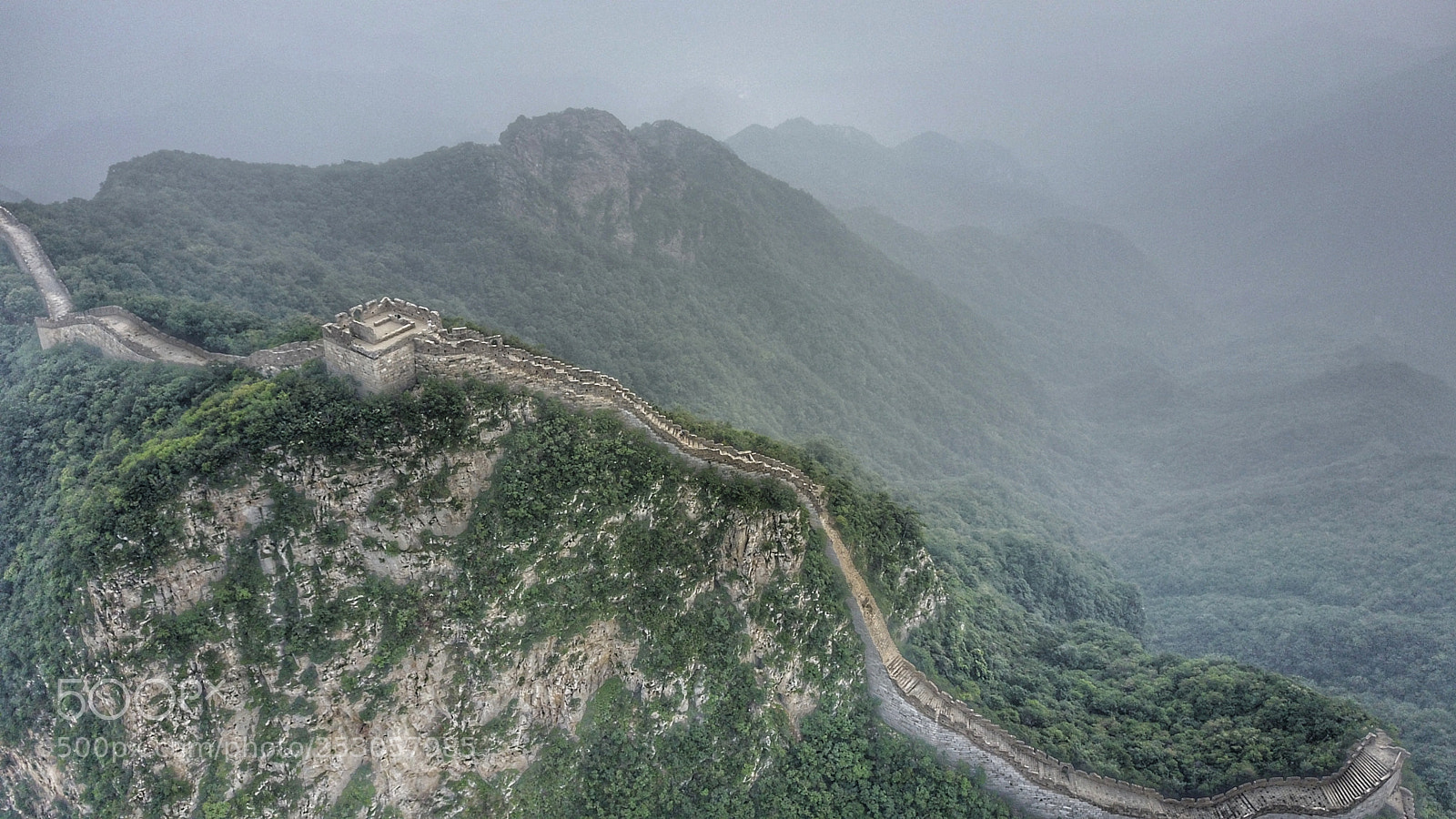 DJI FC220 sample photo. The great wall photography