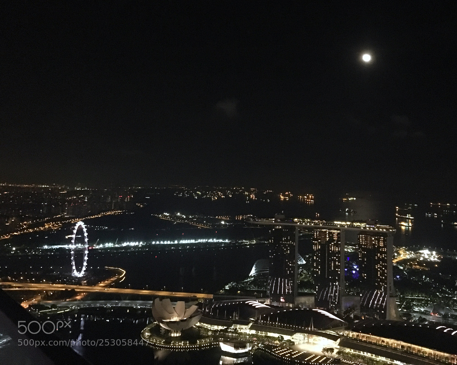 Apple iPhone 6s sample photo. Singapore night lights photography