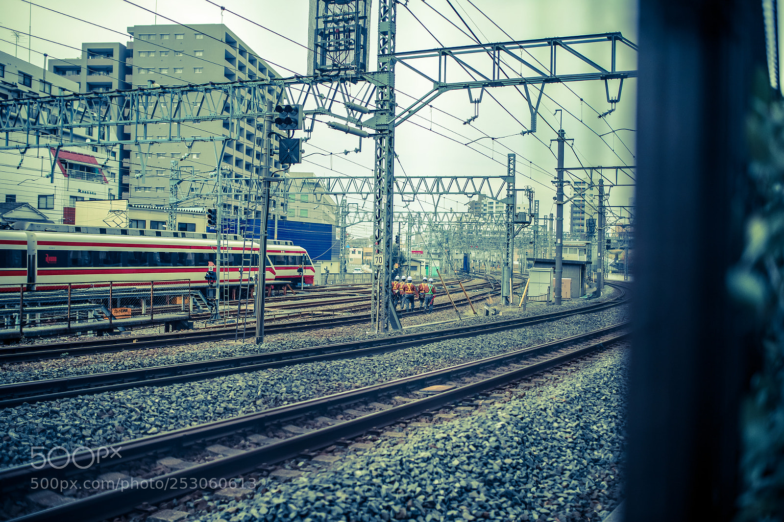 Canon EOS 5D Mark IV sample photo. Train track maintenance, japan photography