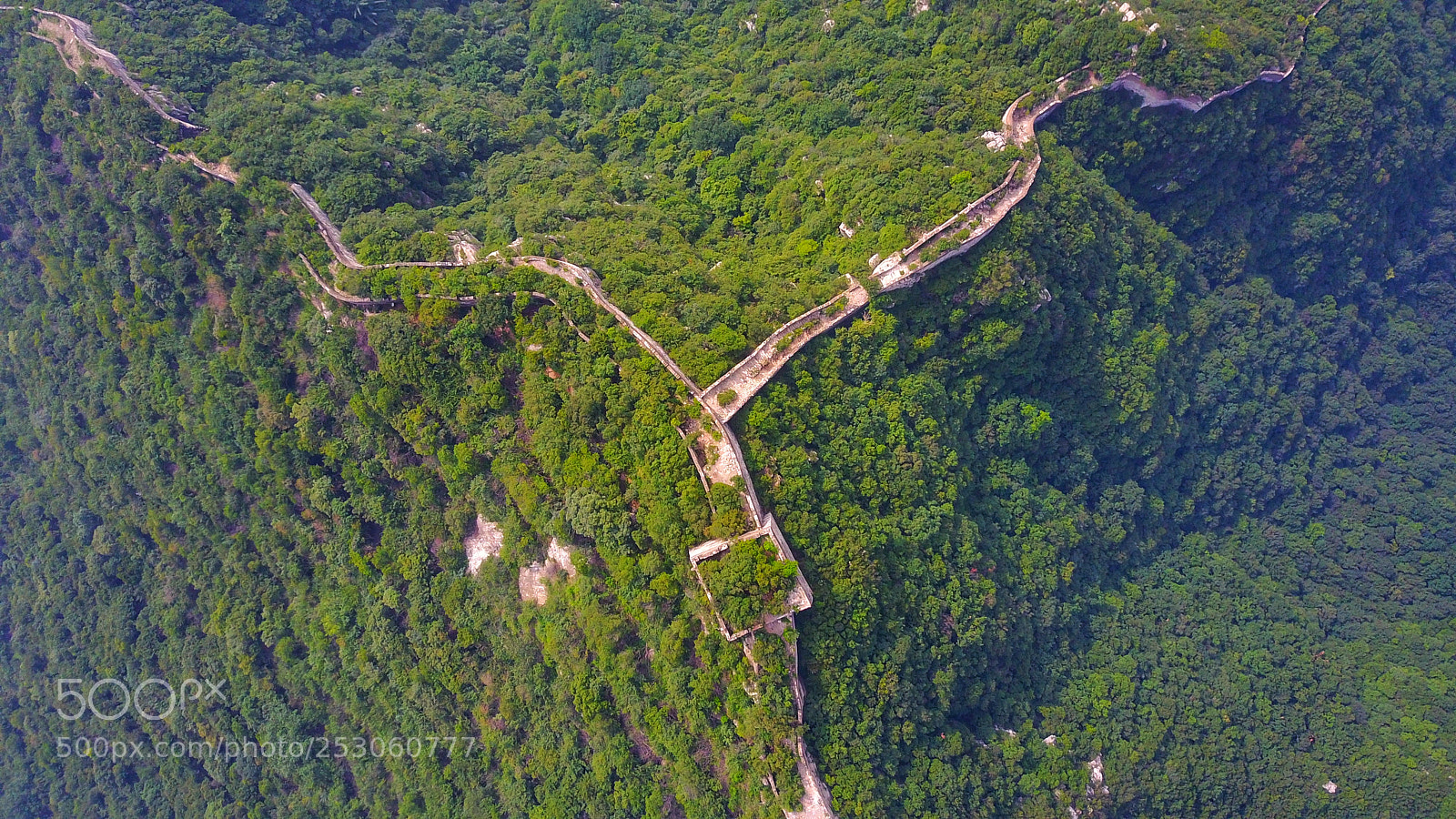 DJI FC220 sample photo. Ancient the great wall photography